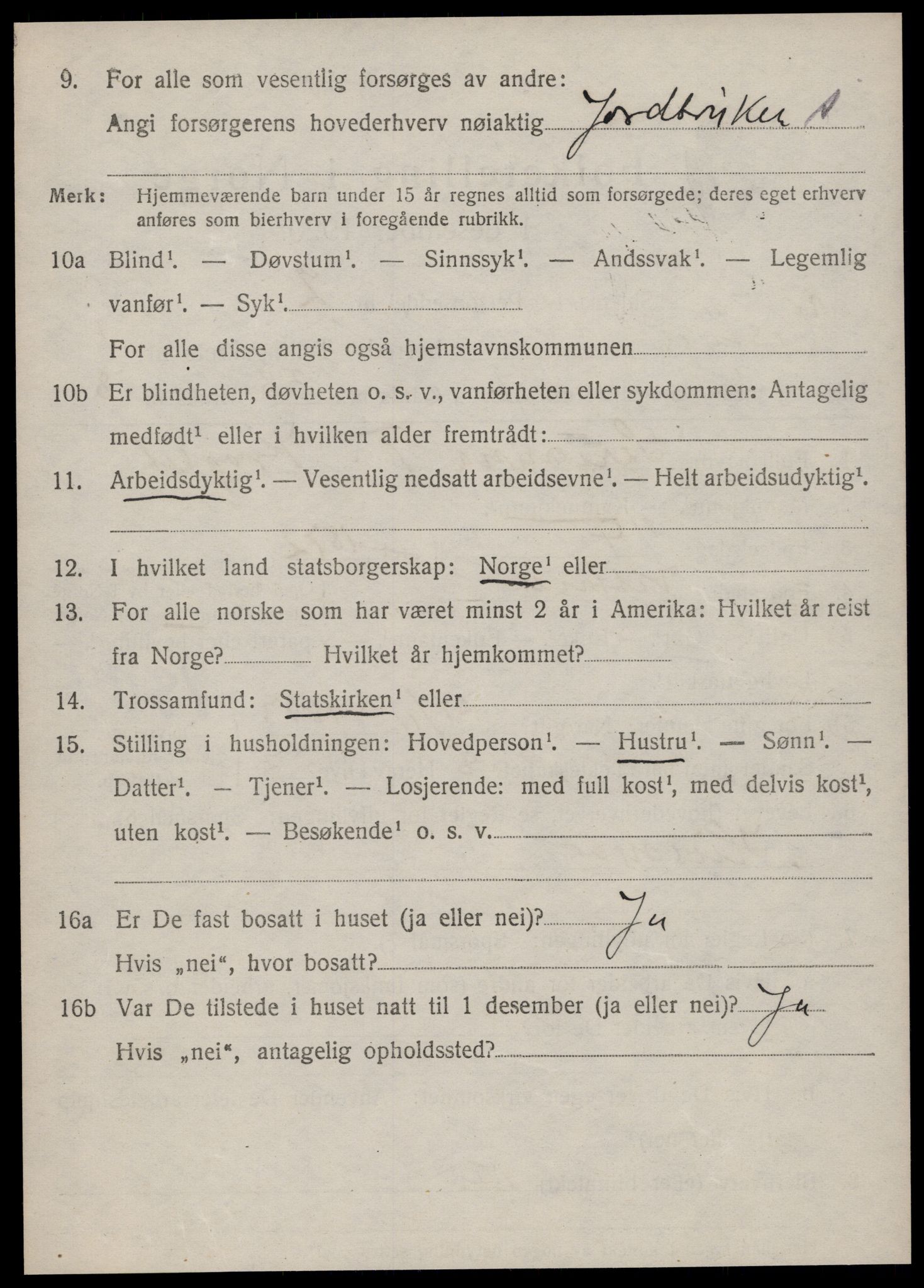 SAT, Folketelling 1920 for 1535 Vestnes herred, 1920, s. 1884