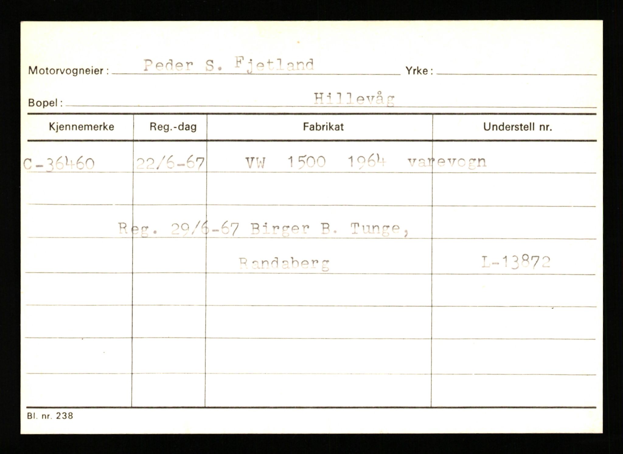 Stavanger trafikkstasjon, SAST/A-101942/0/G/L0006: Registreringsnummer: 34250 - 49007, 1930-1971, s. 647