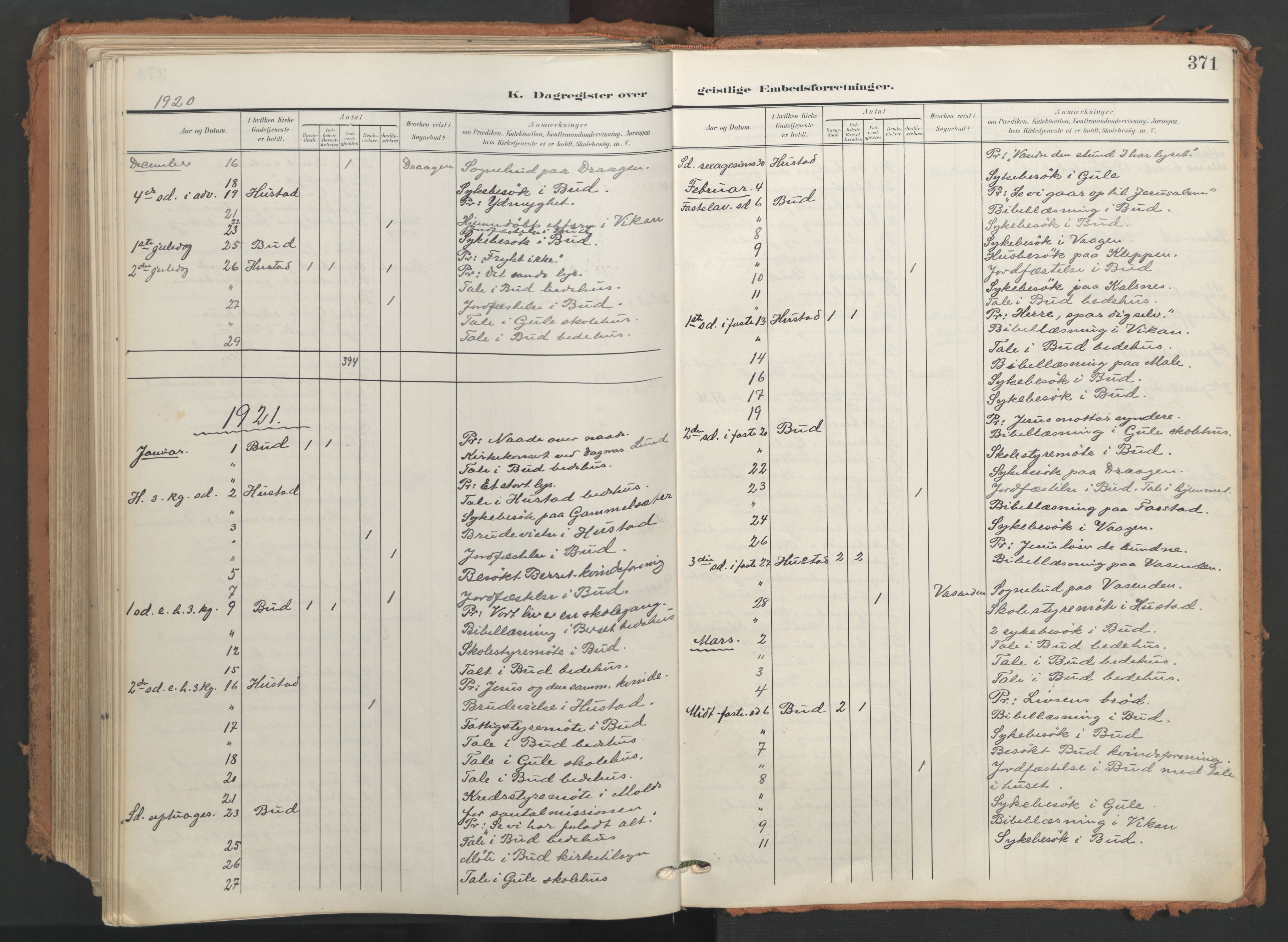 Ministerialprotokoller, klokkerbøker og fødselsregistre - Møre og Romsdal, SAT/A-1454/566/L0771: Ministerialbok nr. 566A10, 1904-1929, s. 371