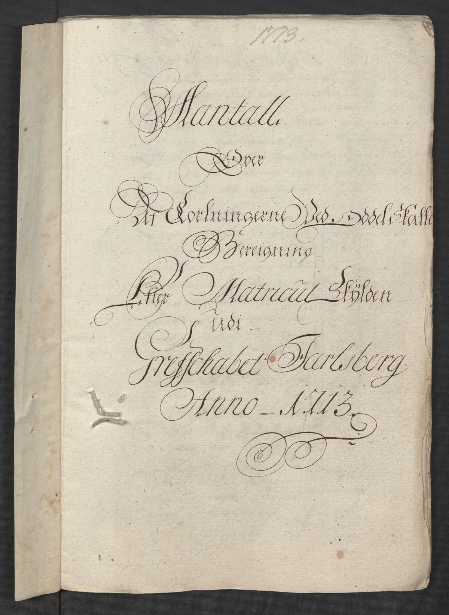 Rentekammeret inntil 1814, Reviderte regnskaper, Fogderegnskap, AV/RA-EA-4092/R32/L1878: Fogderegnskap Jarlsberg grevskap, 1713, s. 174