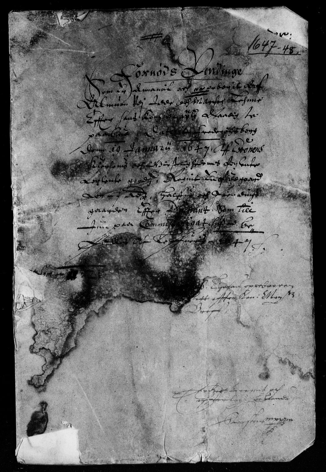 Rentekammeret inntil 1814, Reviderte regnskaper, Lensregnskaper, AV/RA-EA-5023/R/Rb/Rbb/L0005: Idd og Marker len, 1645-1650