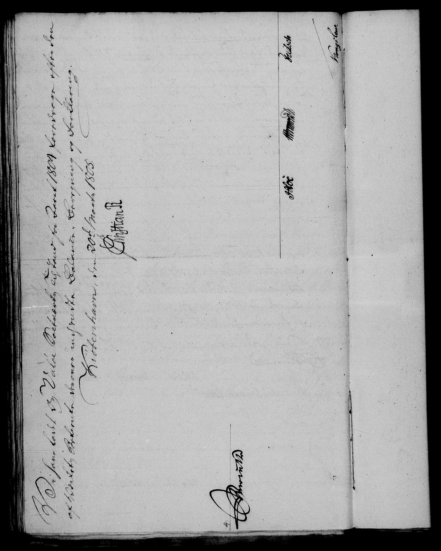 Rentekammeret, Renteskriverkontorene, AV/RA-EA-3115/M/Mf/Mfb/L0007: Relasjons- og resolusjonsprotokoll med register (merket RK 54.13), 1805-1806