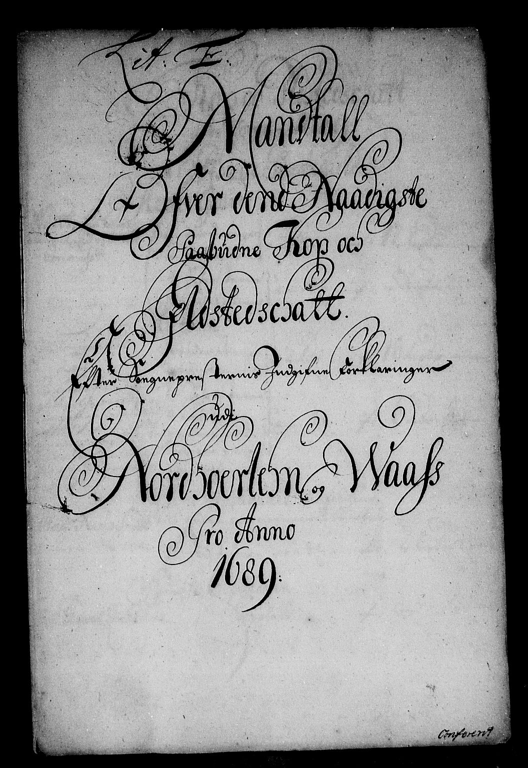 Rentekammeret inntil 1814, Reviderte regnskaper, Stiftamtstueregnskaper, Bergen stiftamt, AV/RA-EA-6043/R/Rc/L0089: Bergen stiftamt, 1688-1689