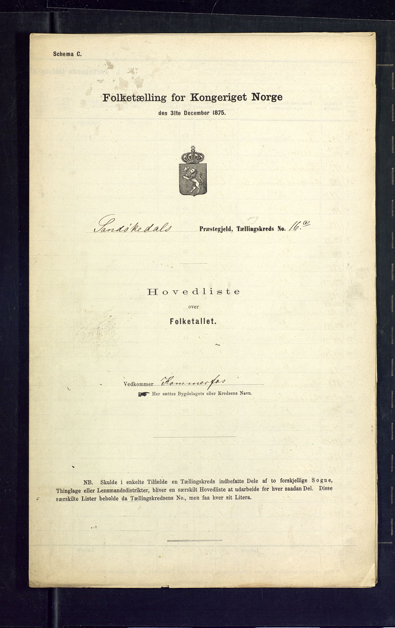 SAKO, Folketelling 1875 for 0816P Sannidal prestegjeld, 1875, s. 64