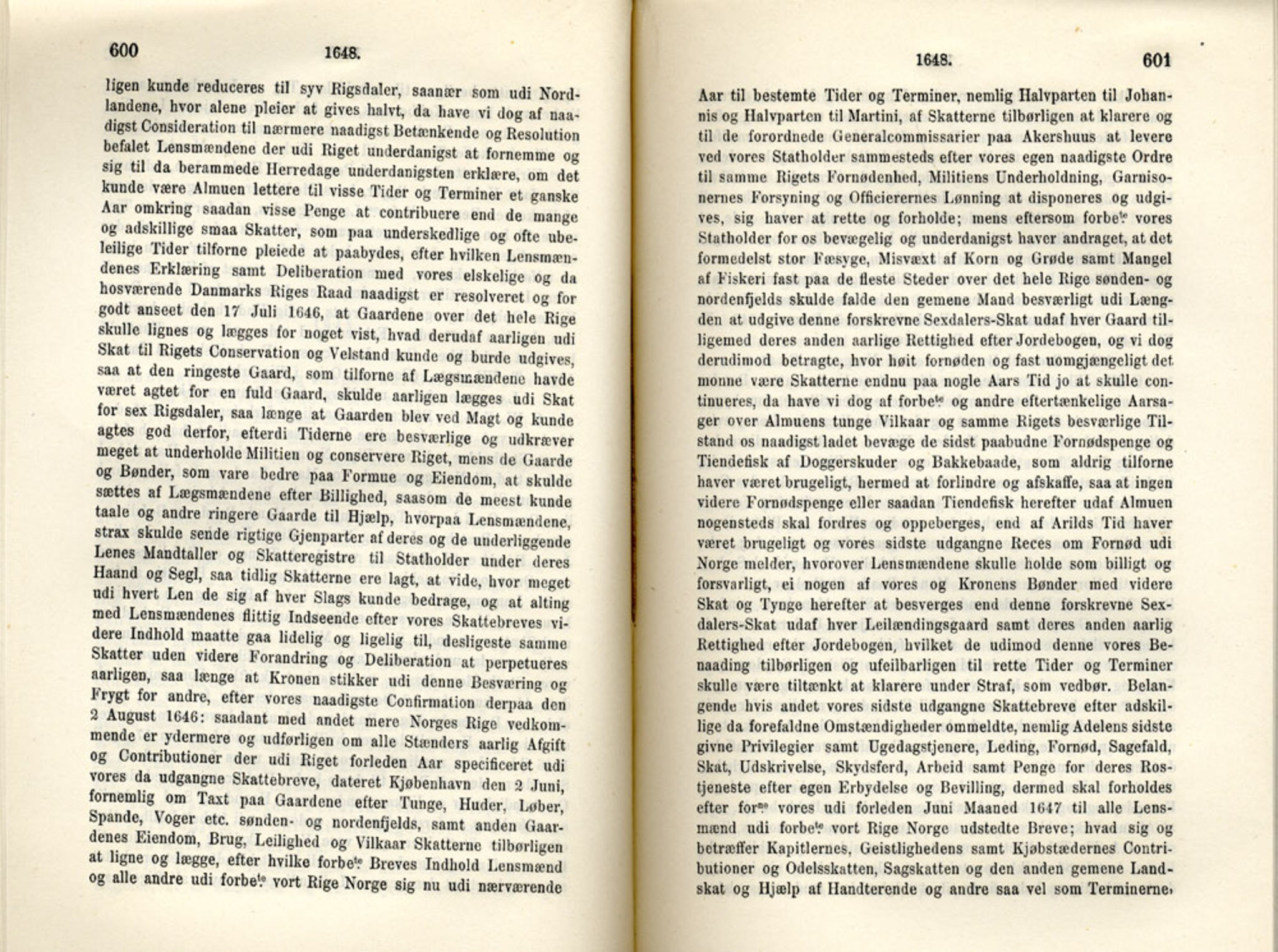 Publikasjoner utgitt av Det Norske Historiske Kildeskriftfond, PUBL/-/-/-: Norske Rigs-Registranter, bind 8, 1641-1648, s. 600-601