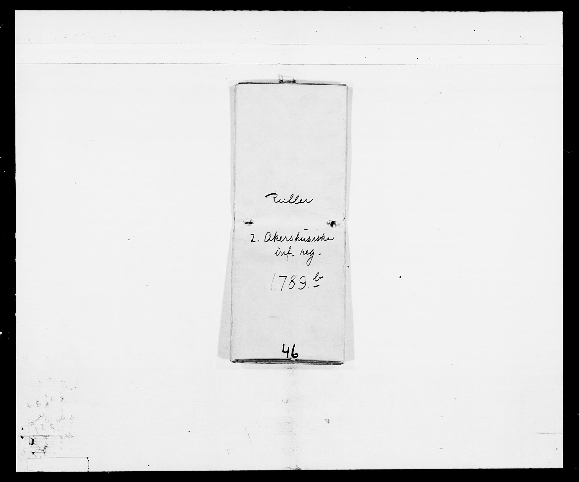 Generalitets- og kommissariatskollegiet, Det kongelige norske kommissariatskollegium, AV/RA-EA-5420/E/Eh/L0046: 2. Akershusiske nasjonale infanteriregiment, 1789, s. 8