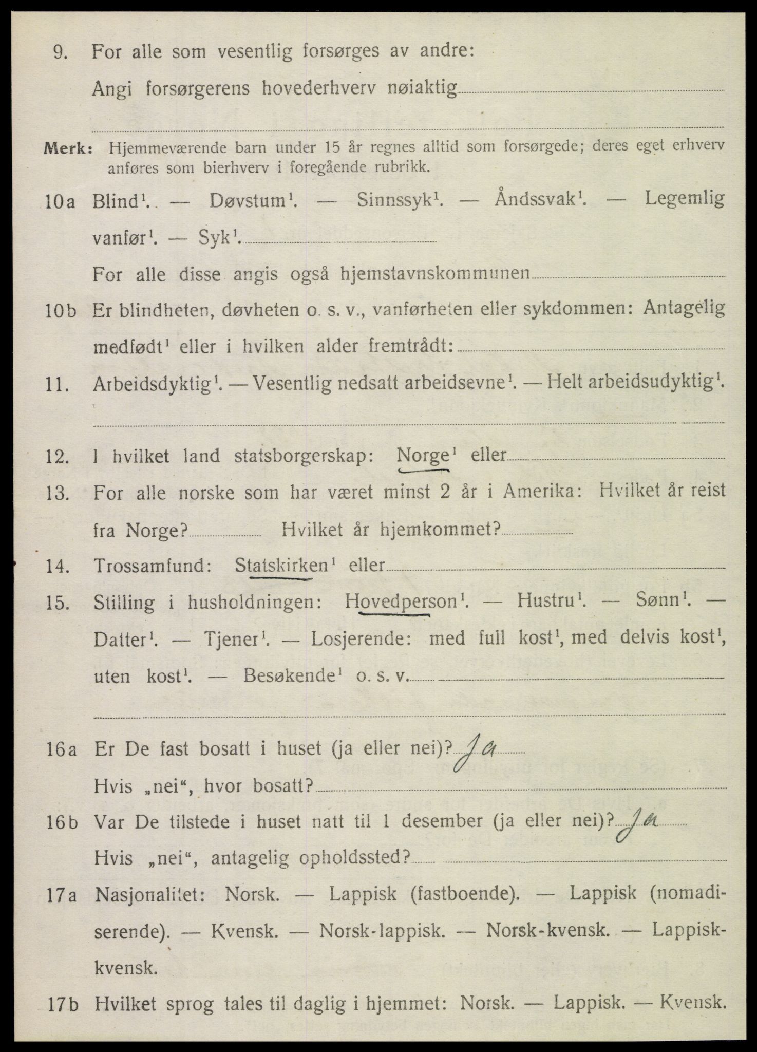 SAT, Folketelling 1920 for 1814 Brønnøy herred, 1920, s. 5109