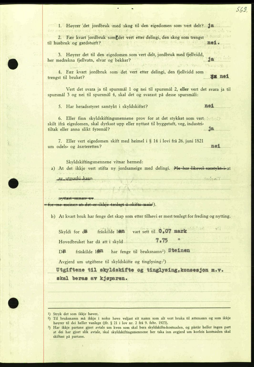 Nordmøre sorenskriveri, AV/SAT-A-4132/1/2/2Ca: Pantebok nr. A100a, 1945-1945, Dagboknr: 1691/1945