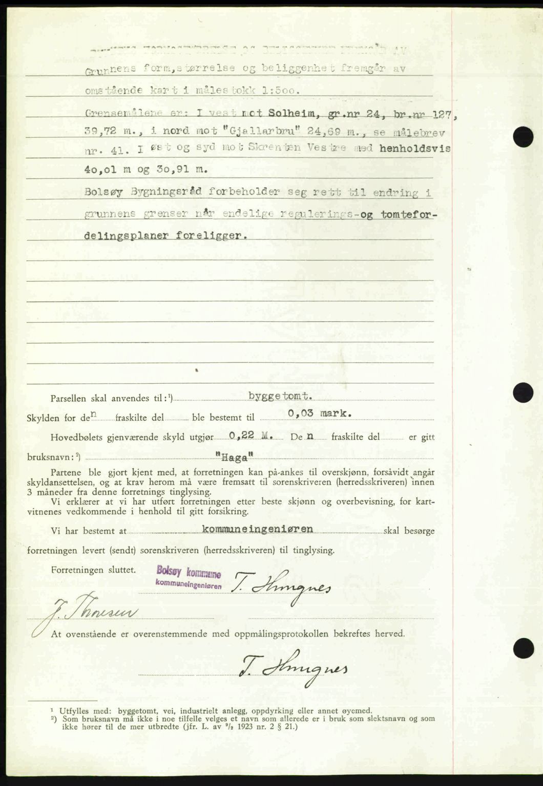 Romsdal sorenskriveri, AV/SAT-A-4149/1/2/2C: Pantebok nr. A23, 1947-1947, Dagboknr: 1370/1947