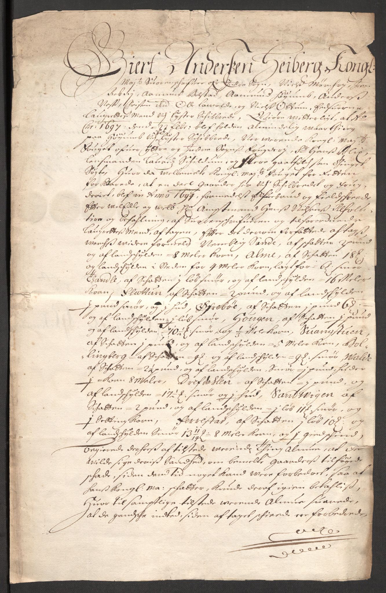 Rentekammeret inntil 1814, Reviderte regnskaper, Fogderegnskap, AV/RA-EA-4092/R52/L3309: Fogderegnskap Sogn, 1696-1697, s. 242