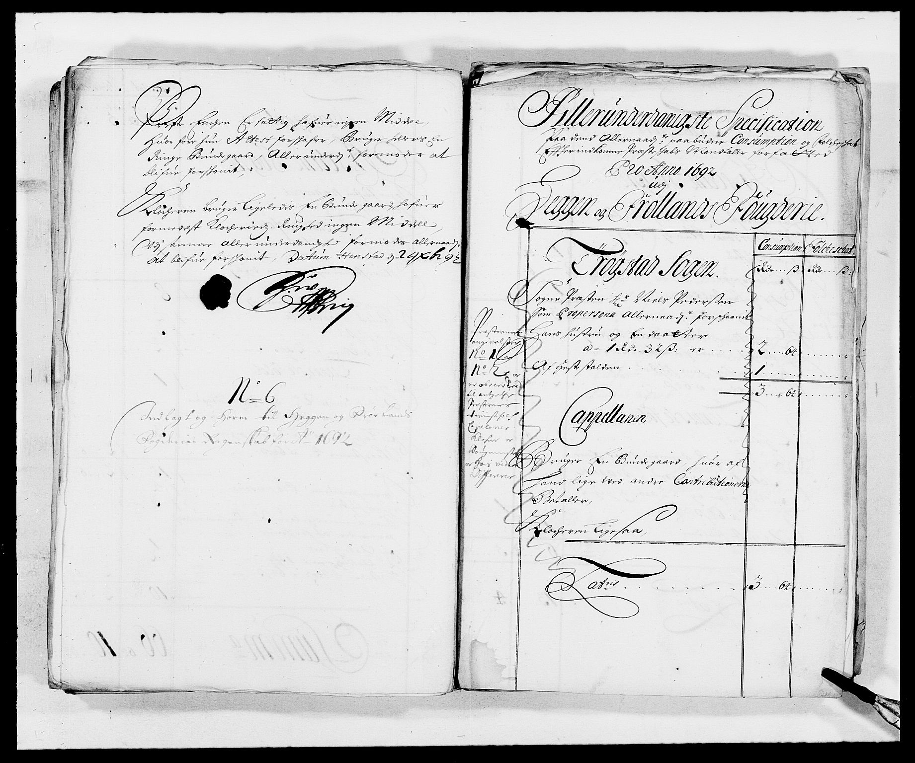Rentekammeret inntil 1814, Reviderte regnskaper, Fogderegnskap, AV/RA-EA-4092/R06/L0283: Fogderegnskap Heggen og Frøland, 1691-1693, s. 260