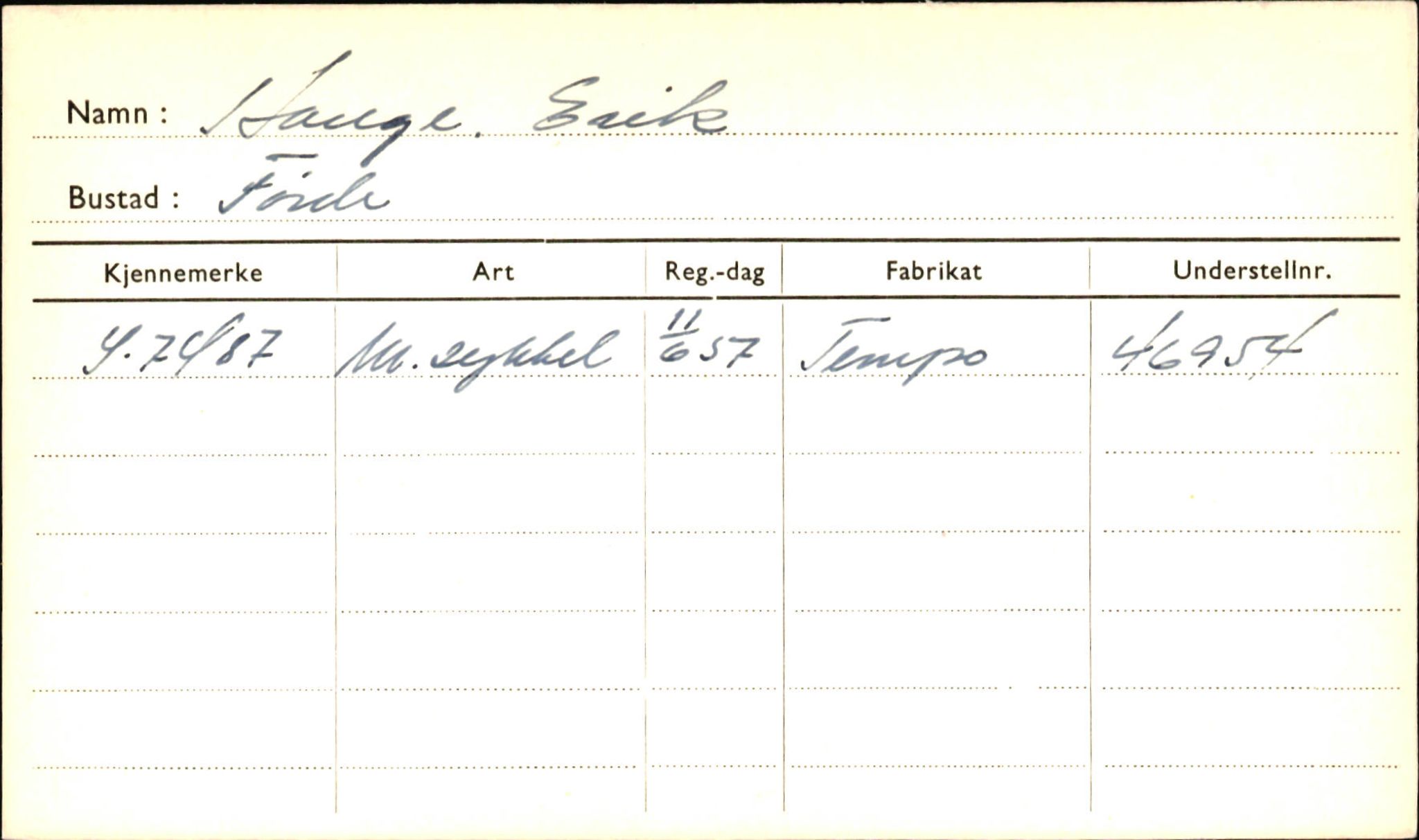 Statens vegvesen, Sogn og Fjordane vegkontor, AV/SAB-A-5301/4/F/L0001A: Eigarregister Fjordane til 1.6.1961, 1930-1961, s. 165