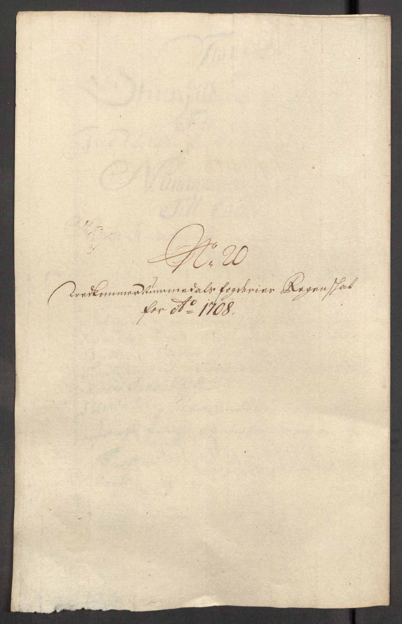 Rentekammeret inntil 1814, Reviderte regnskaper, Fogderegnskap, RA/EA-4092/R64/L4430: Fogderegnskap Namdal, 1707-1708, s. 387