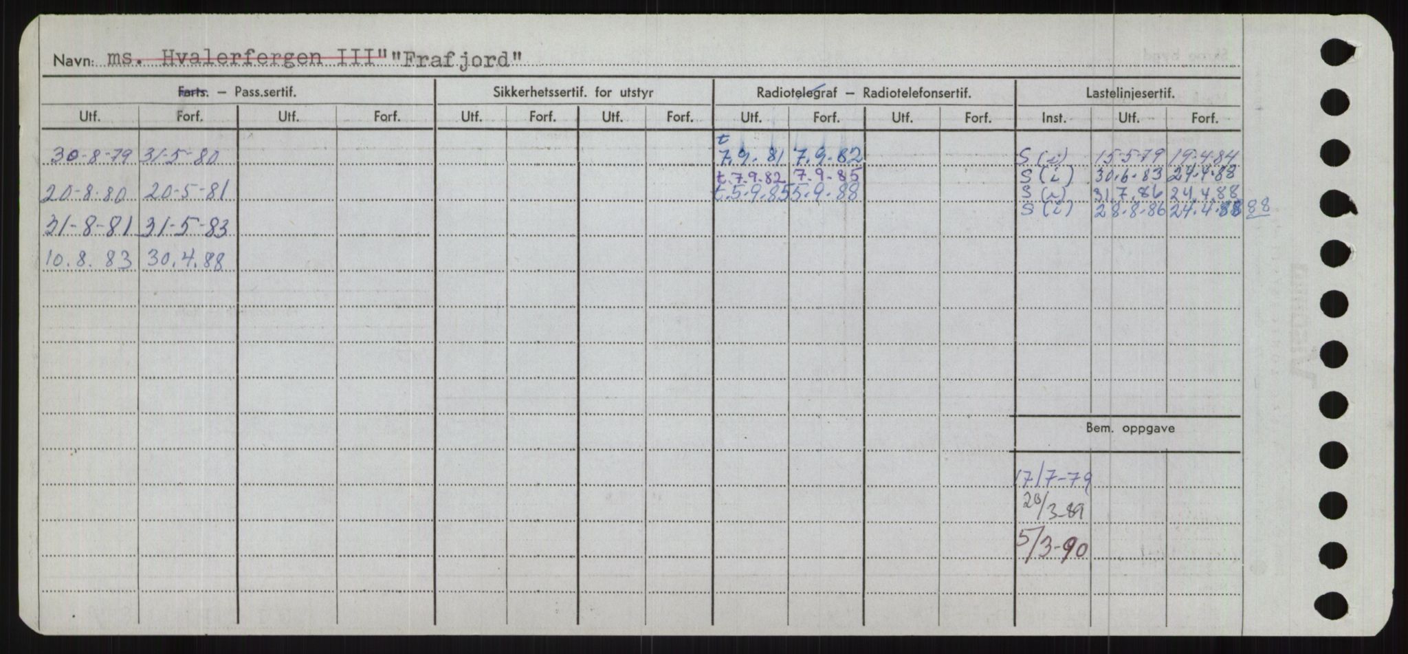 Sjøfartsdirektoratet med forløpere, Skipsmålingen, RA/S-1627/H/Ha/L0002/0001: Fartøy, Eik-Hill / Fartøy, Eik-F, s. 704