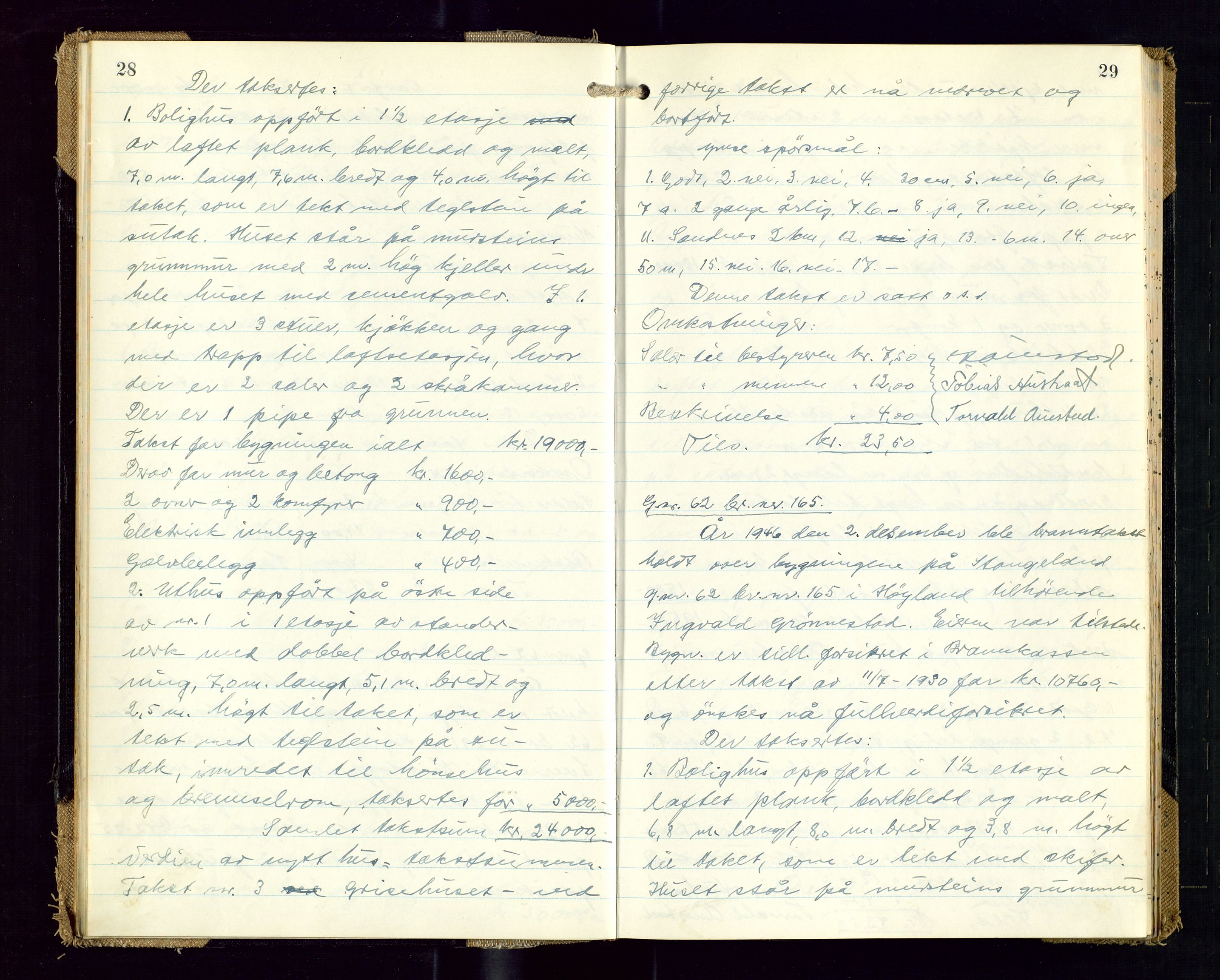 Høyland/Sandnes lensmannskontor, AV/SAST-A-100166/Goa/L0010: "Branntakstprotokoll", 1946-1947, s. 28-29