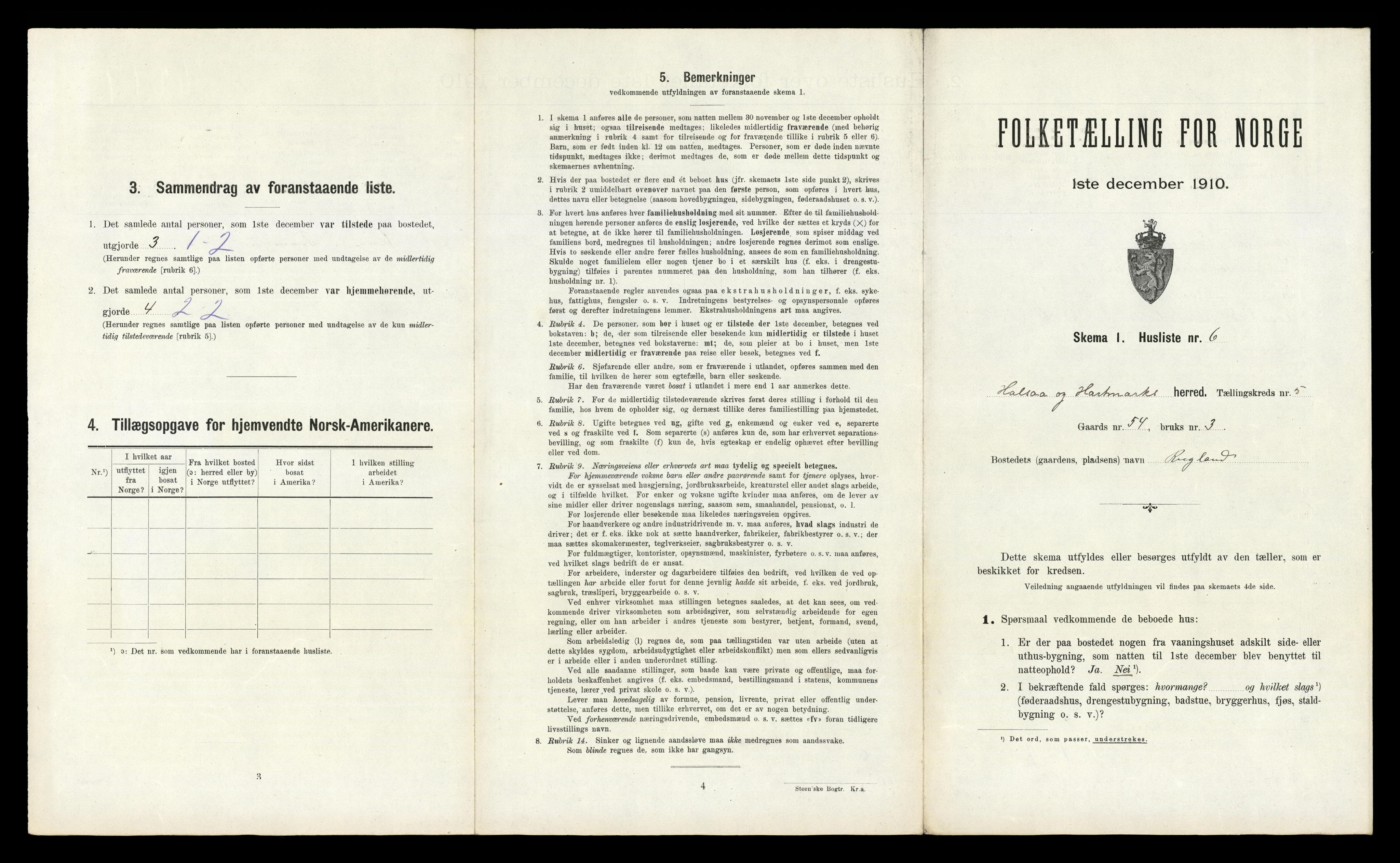 RA, Folketelling 1910 for 1019 Halse og Harkmark herred, 1910, s. 452
