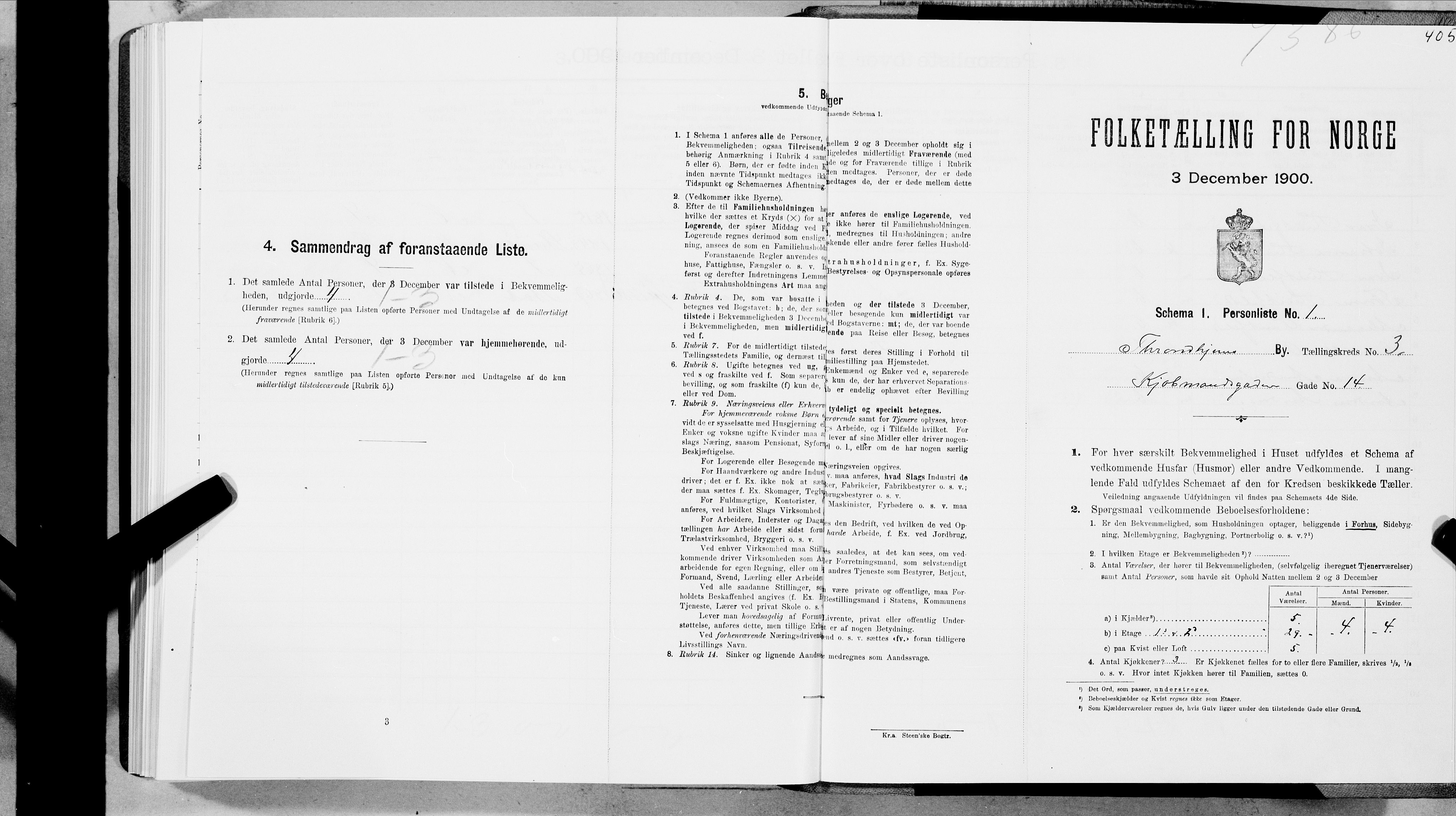SAT, Folketelling 1900 for 1601 Trondheim kjøpstad, 1900, s. 577