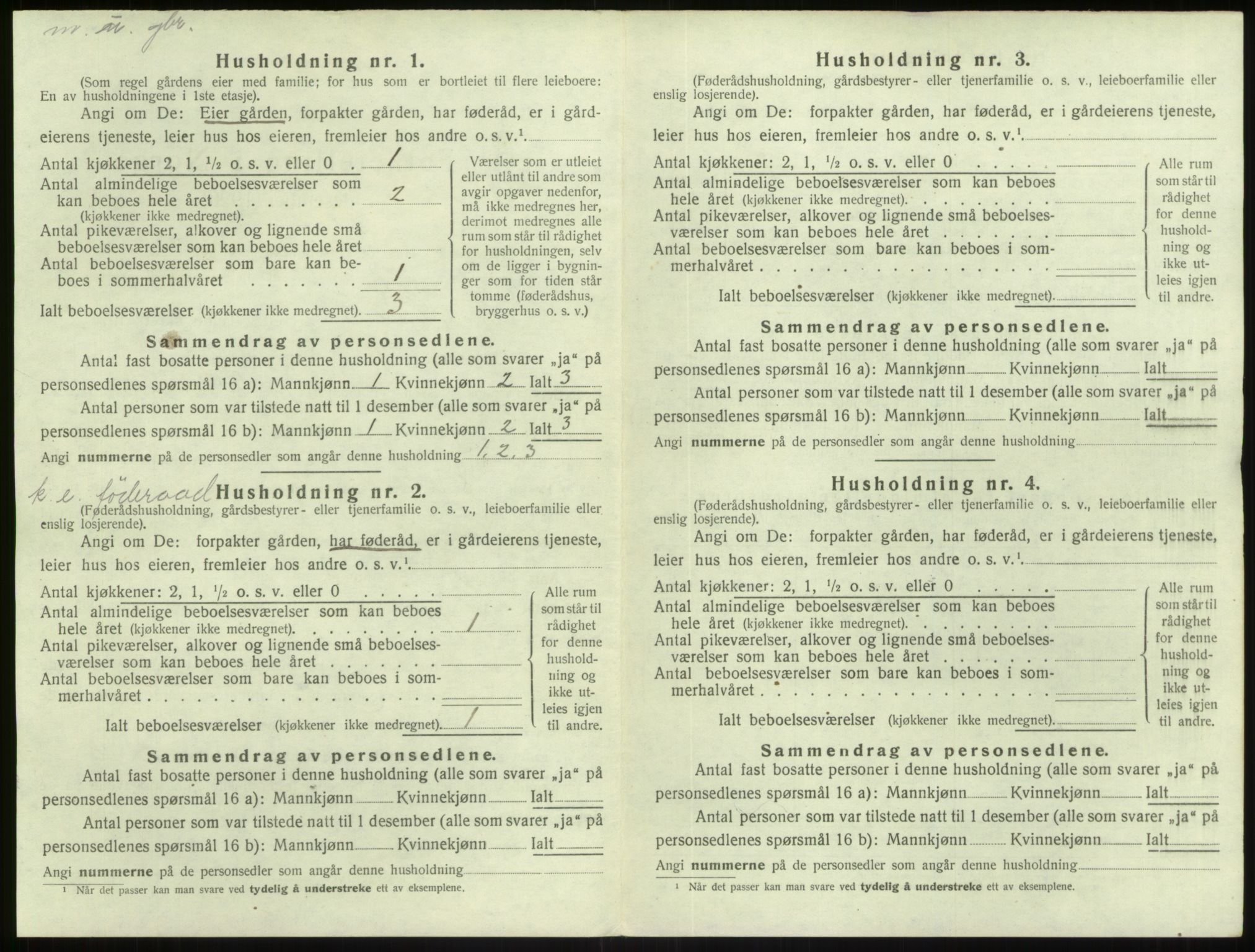 SAB, Folketelling 1920 for 1411 Gulen herred, 1920, s. 764