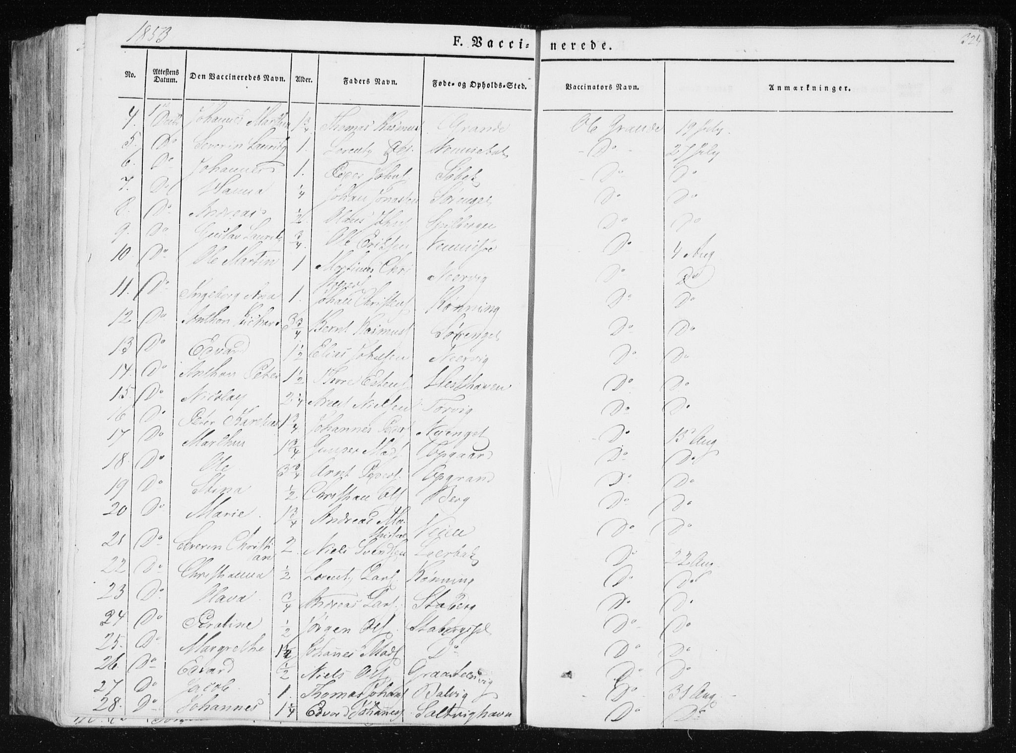Ministerialprotokoller, klokkerbøker og fødselsregistre - Nord-Trøndelag, AV/SAT-A-1458/733/L0323: Ministerialbok nr. 733A02, 1843-1870, s. 324
