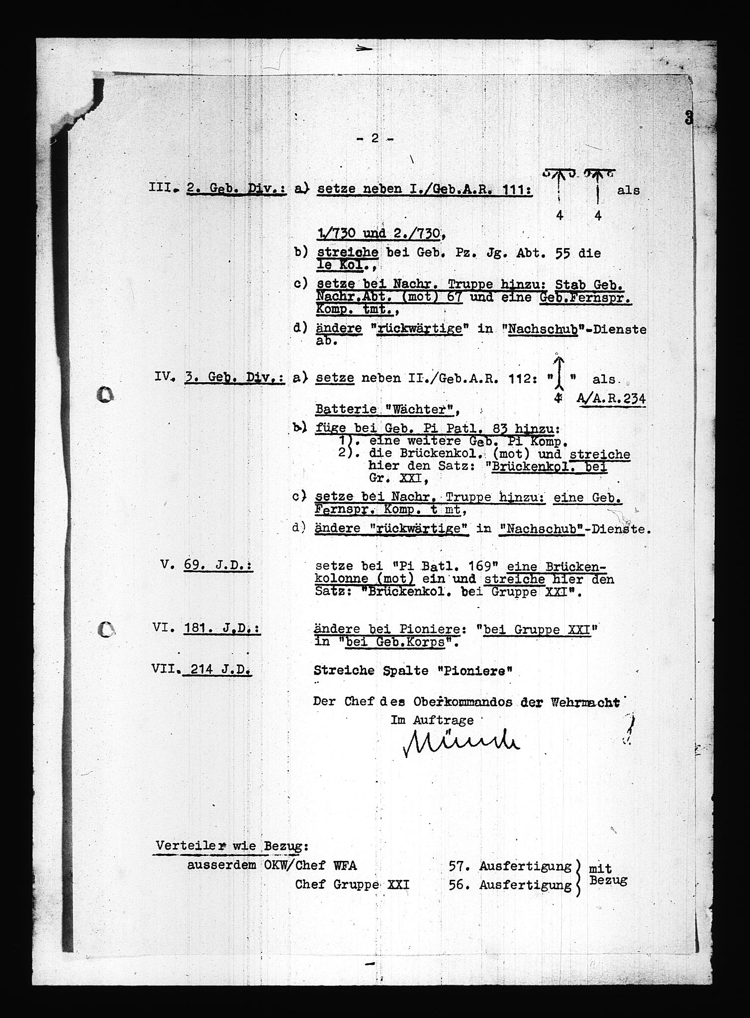 Documents Section, AV/RA-RAFA-2200/V/L0083: Amerikansk mikrofilm "Captured German Documents".
Box No. 722.  FKA jnr. 615/1954., 1940, s. 244