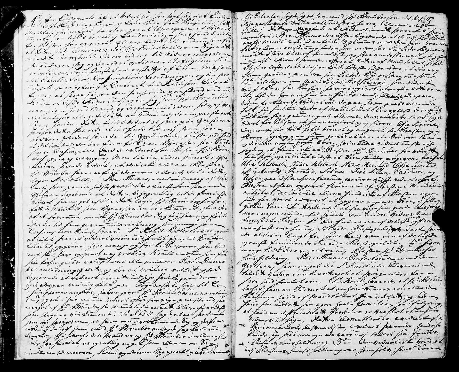 Strinda og Selbu sorenskriveri, AV/SAT-A-0015/1/1A/L0011: Tingbok 10, 1747-1756, s. 4-5