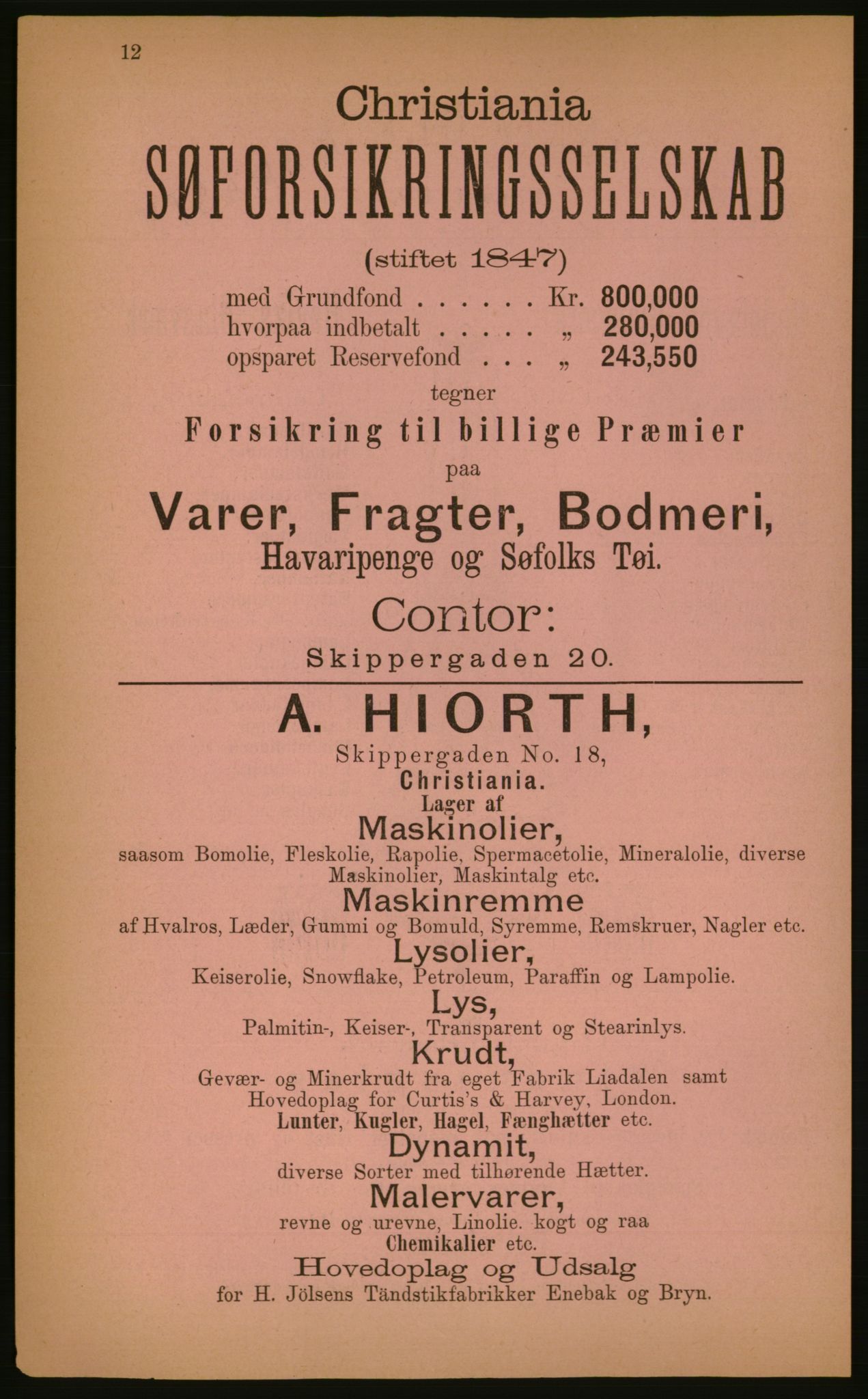 Kristiania/Oslo adressebok, PUBL/-, 1884, s. 12