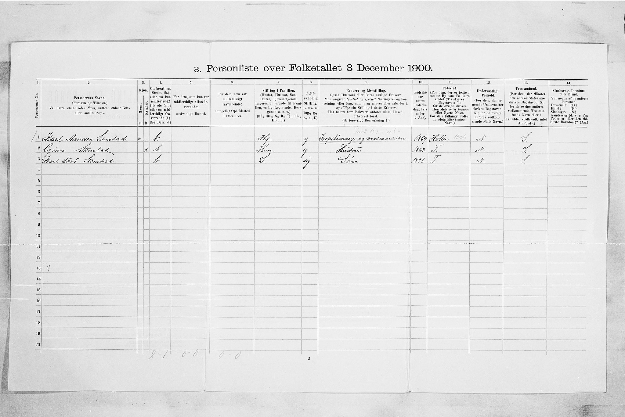 RA, Folketelling 1900 for 0604 Kongsberg kjøpstad, 1900, s. 79