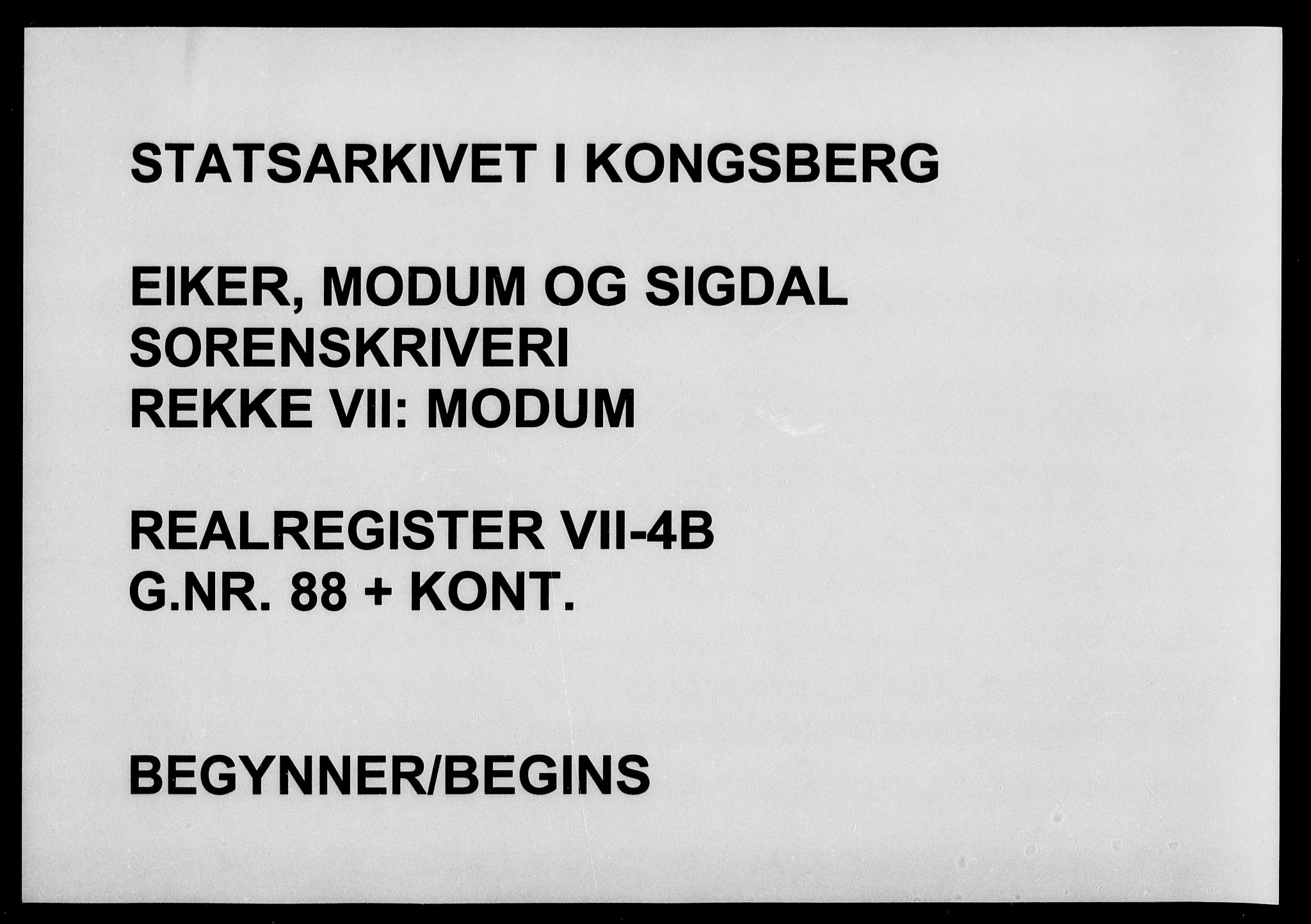 Eiker, Modum og Sigdal sorenskriveri, SAKO/A-123/G/Gb/Gbg/L0004b: Panteregister nr. VII 4b