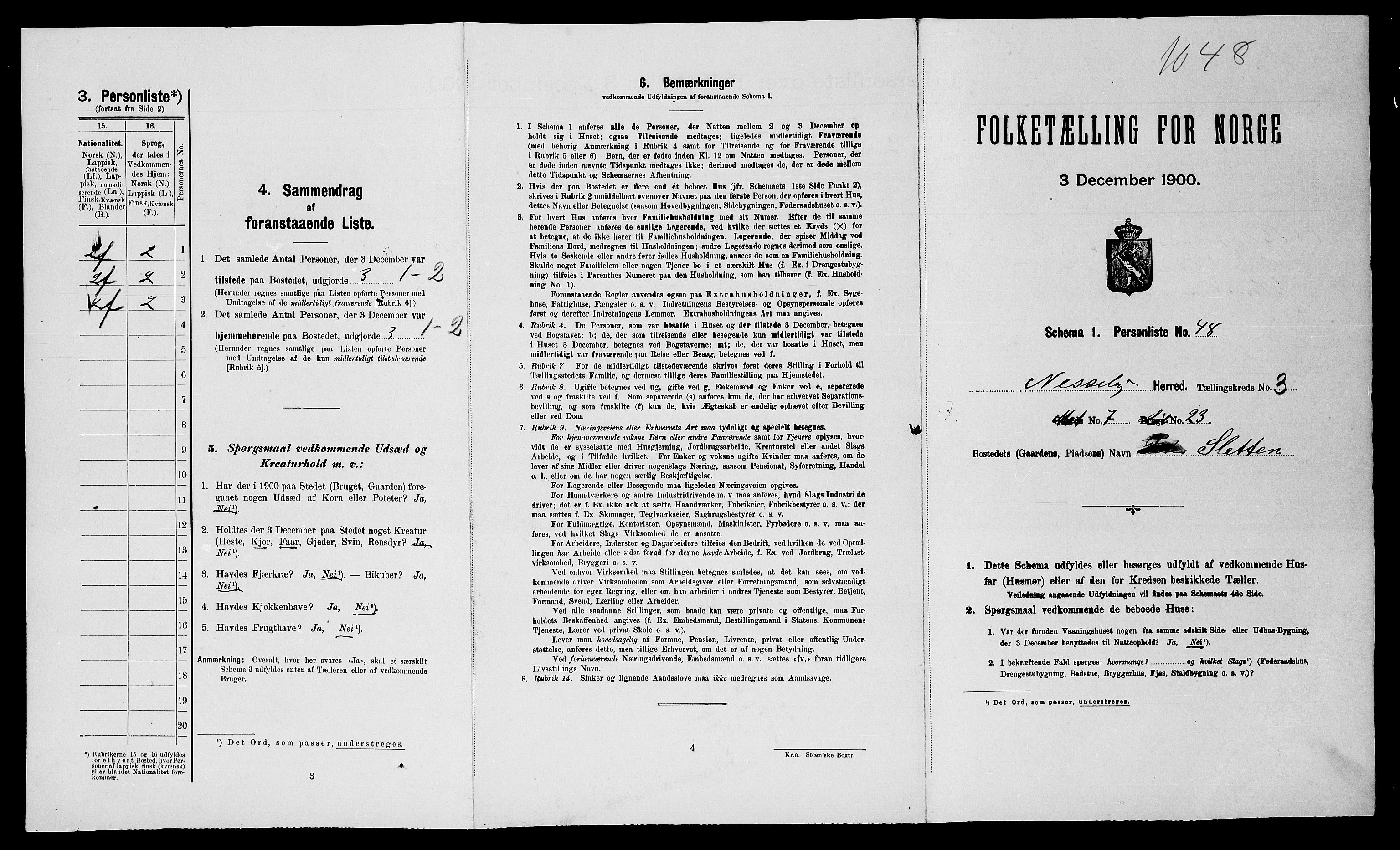 SATØ, Folketelling 1900 for 2027 Nesseby herred, 1900, s. 299