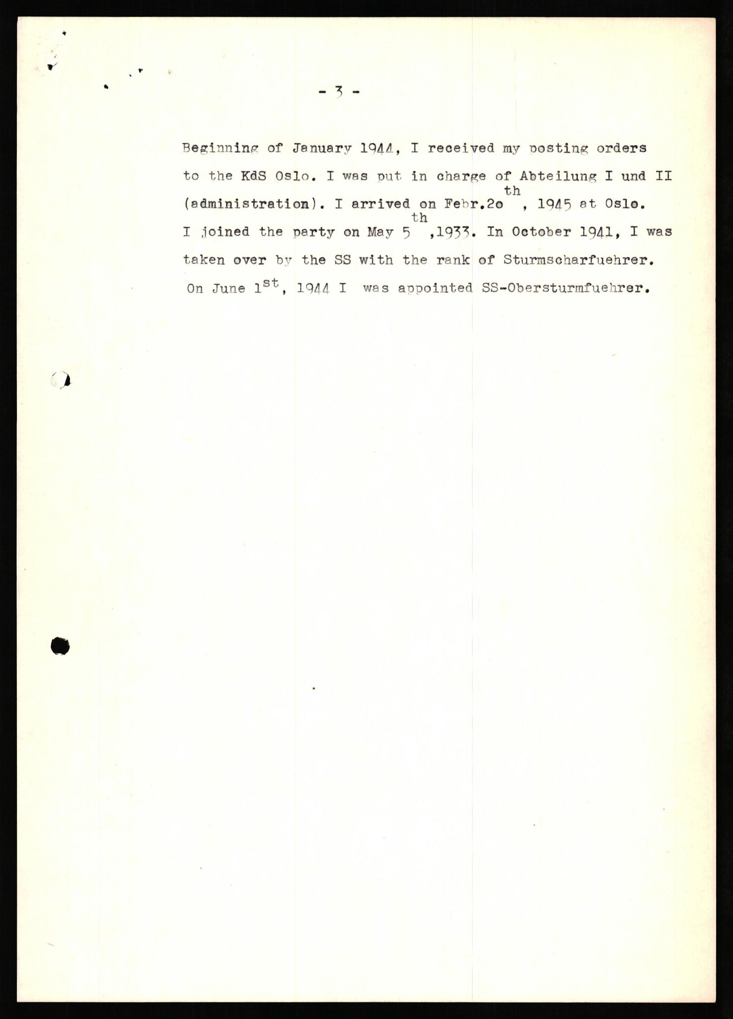 Forsvaret, Forsvarets overkommando II, AV/RA-RAFA-3915/D/Db/L0034: CI Questionaires. Tyske okkupasjonsstyrker i Norge. Tyskere., 1945-1946, s. 311