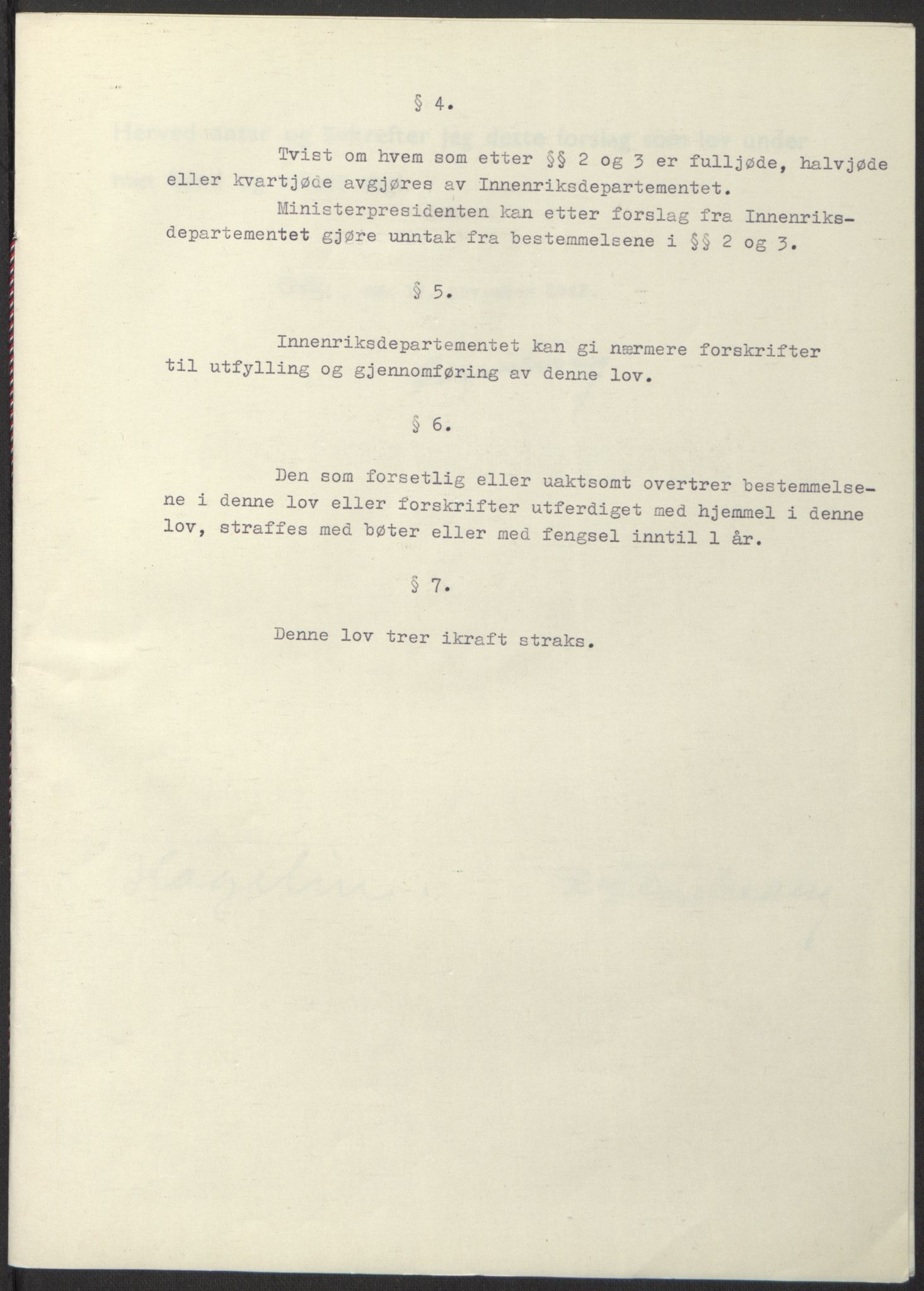 NS-administrasjonen 1940-1945 (Statsrådsekretariatet, de kommisariske statsråder mm), RA/S-4279/D/Db/L0098: Lover II, 1942, s. 523