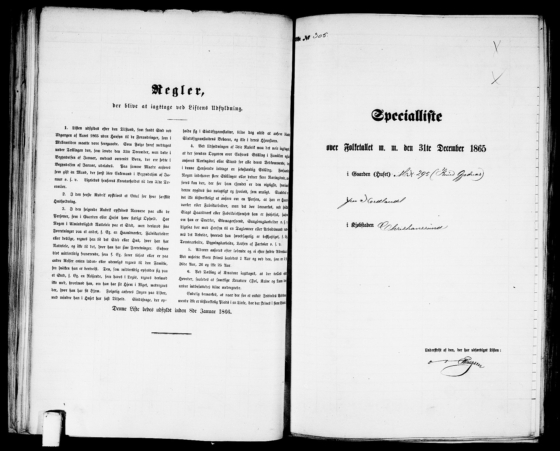 RA, Folketelling 1865 for 1503B Kristiansund prestegjeld, Kristiansund kjøpstad, 1865, s. 623