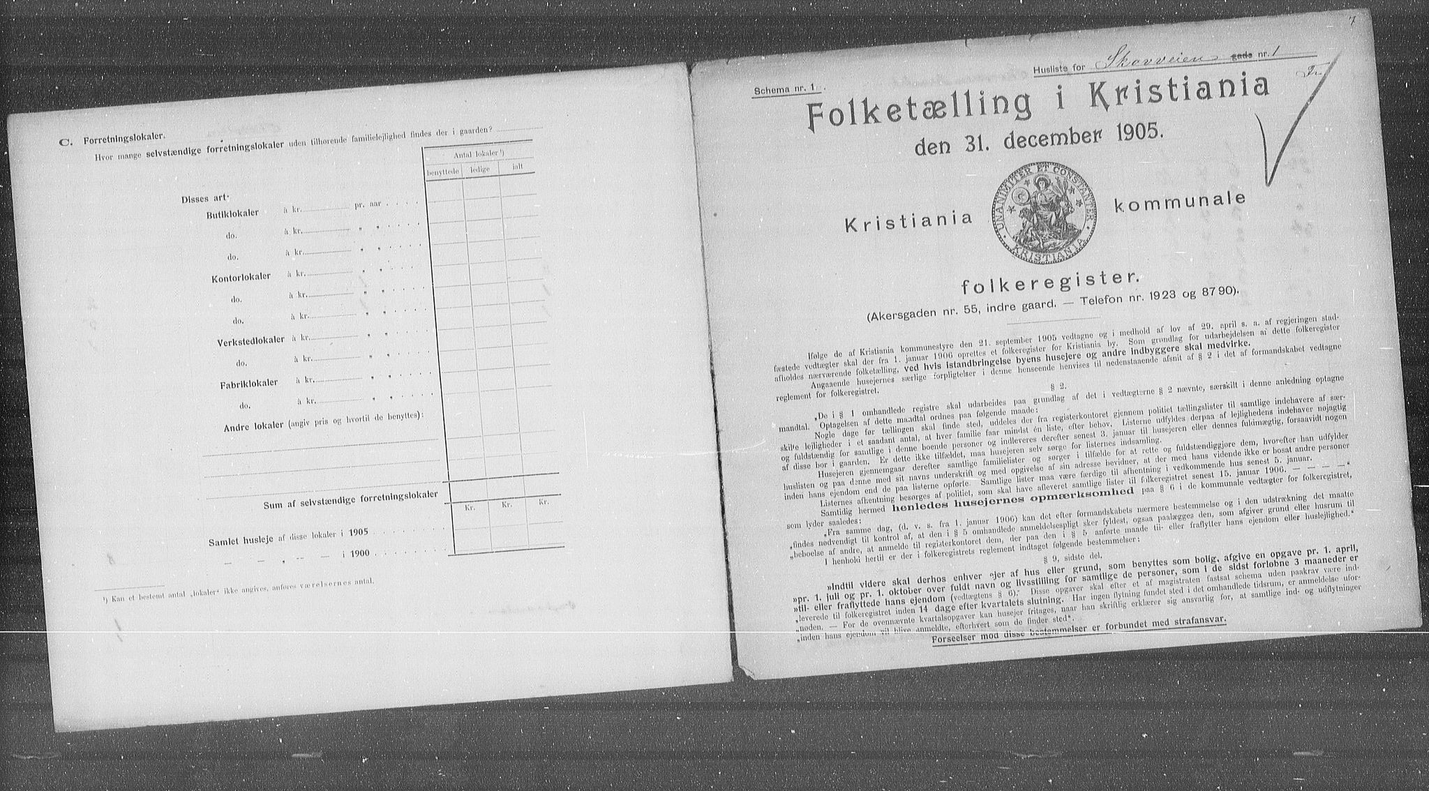 OBA, Kommunal folketelling 31.12.1905 for Kristiania kjøpstad, 1905, s. 49995