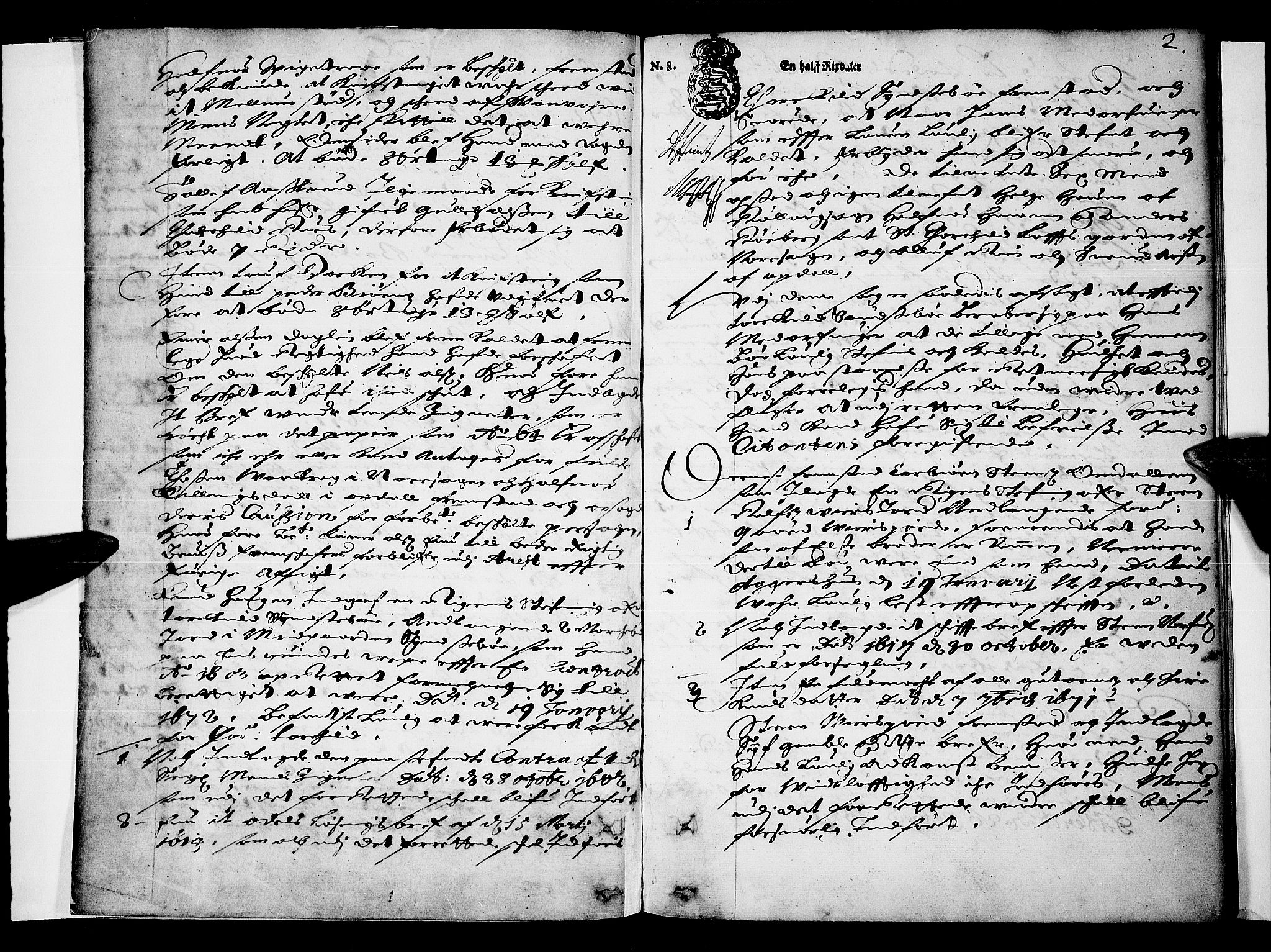 Numedal og Sandsvær sorenskriveri, SAKO/A-128/F/Fa/Faa/L0006: Tingbøker, 1672, s. 1b-2a