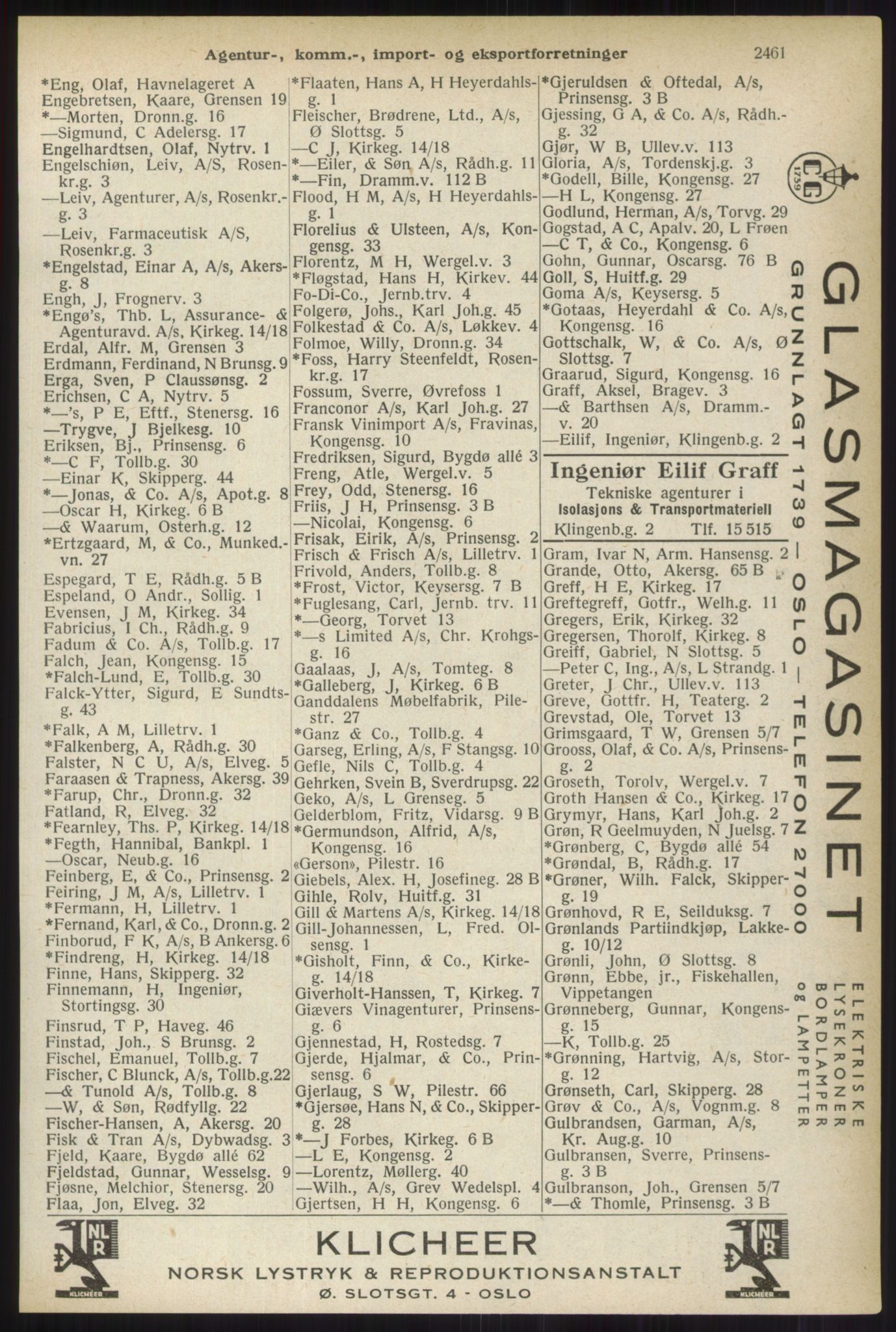 Kristiania/Oslo adressebok, PUBL/-, 1937, s. 2461