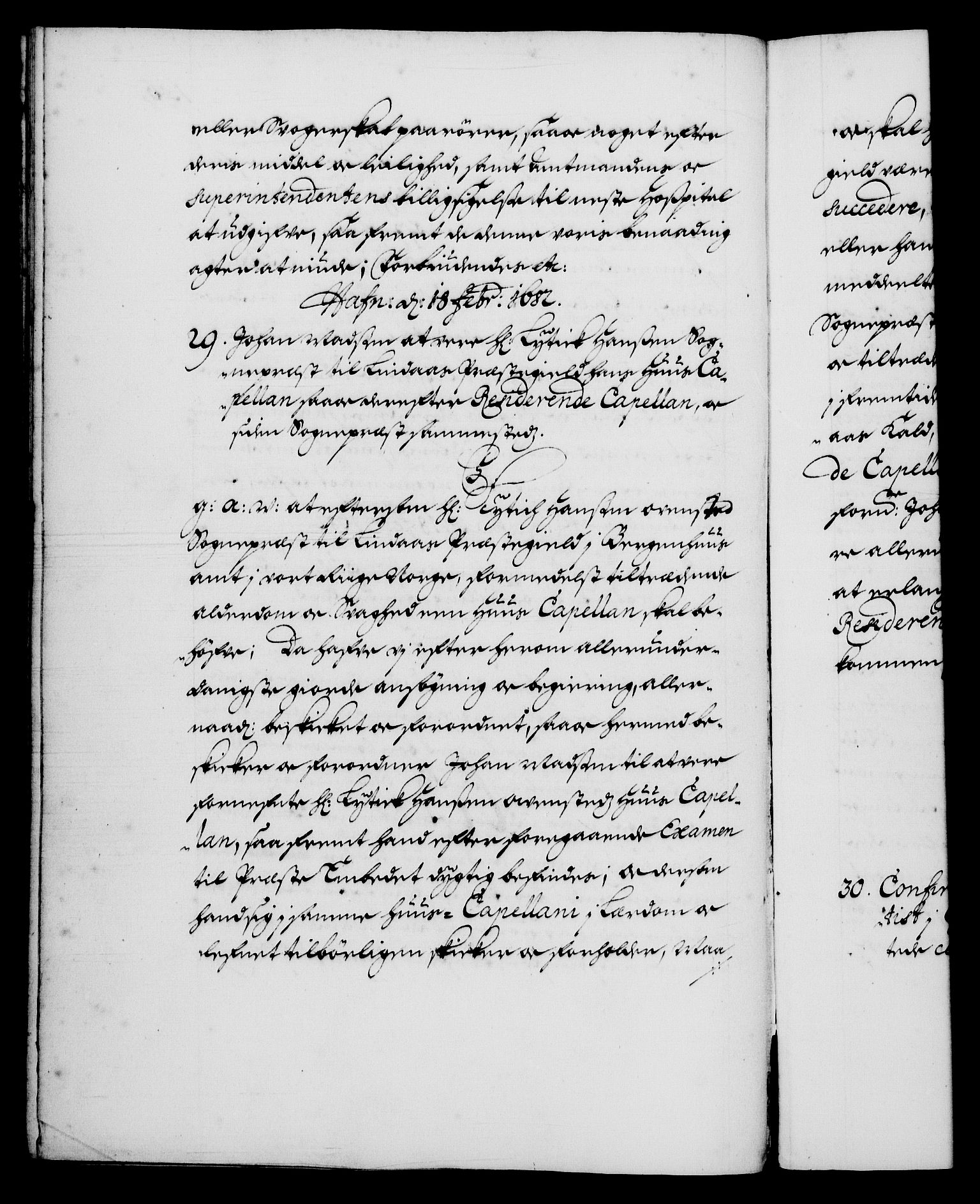 Danske Kanselli 1572-1799, RA/EA-3023/F/Fc/Fca/Fcaa/L0013: Norske registre (mikrofilm), 1681-1684, s. 156b