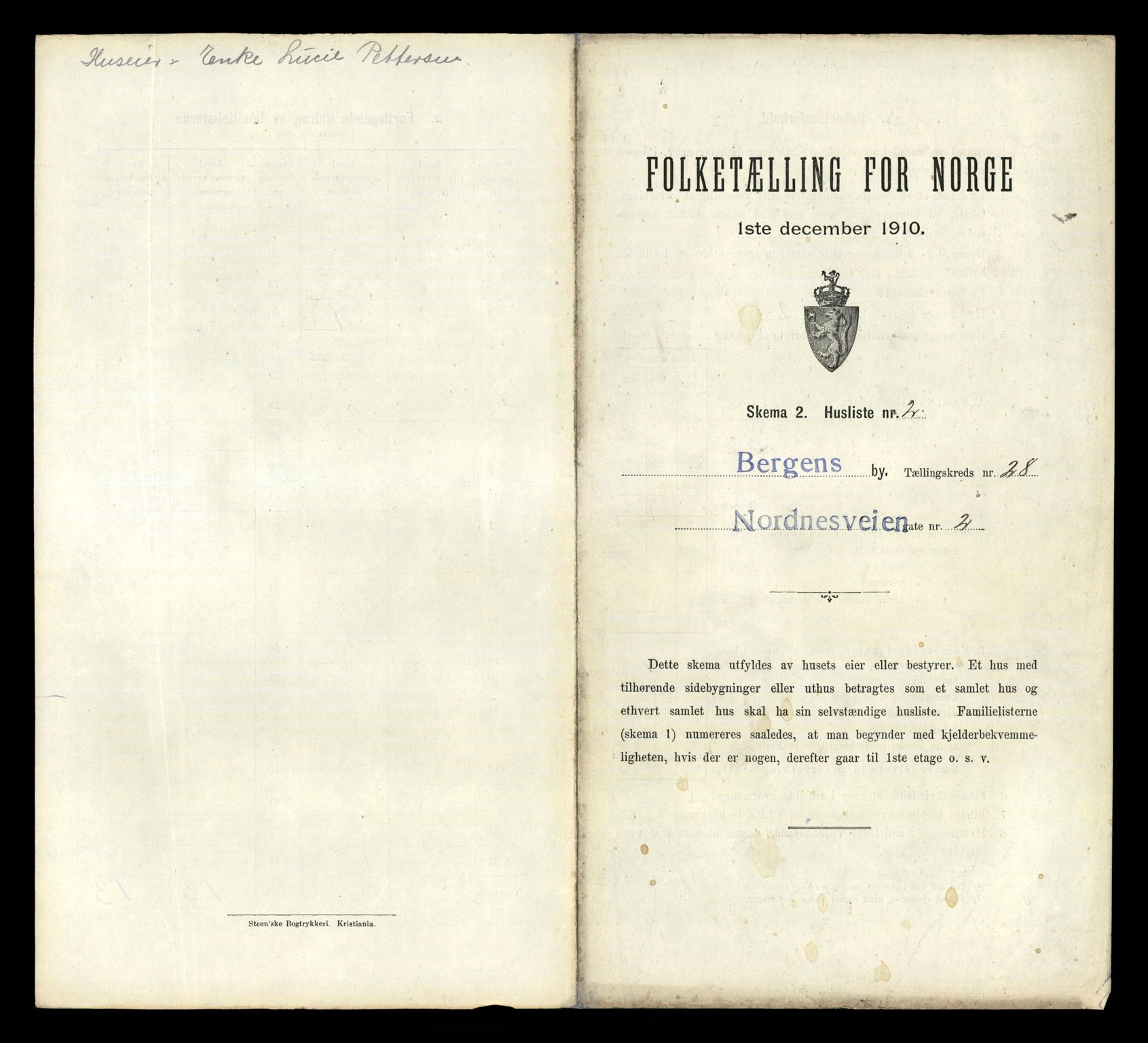 RA, Folketelling 1910 for 1301 Bergen kjøpstad, 1910, s. 9045