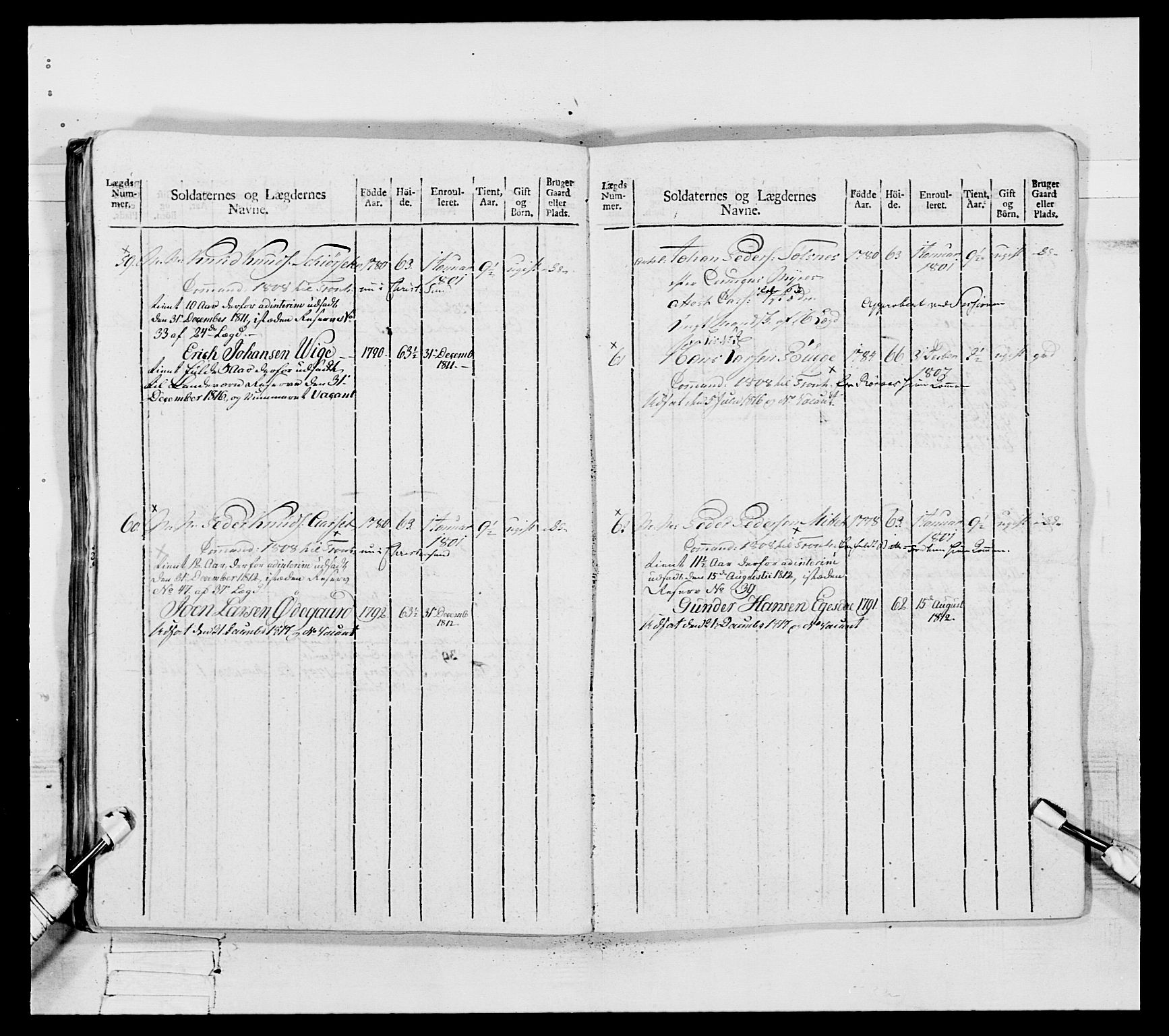 Generalitets- og kommissariatskollegiet, Det kongelige norske kommissariatskollegium, AV/RA-EA-5420/E/Eh/L0083a: 2. Trondheimske nasjonale infanteriregiment, 1810, s. 171