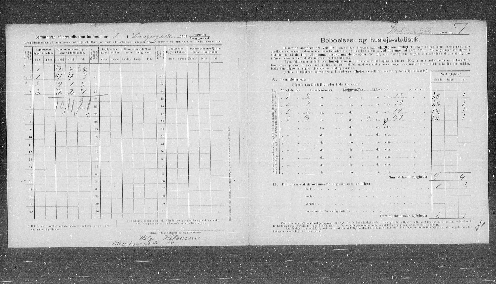 OBA, Kommunal folketelling 31.12.1905 for Kristiania kjøpstad, 1905, s. 55304
