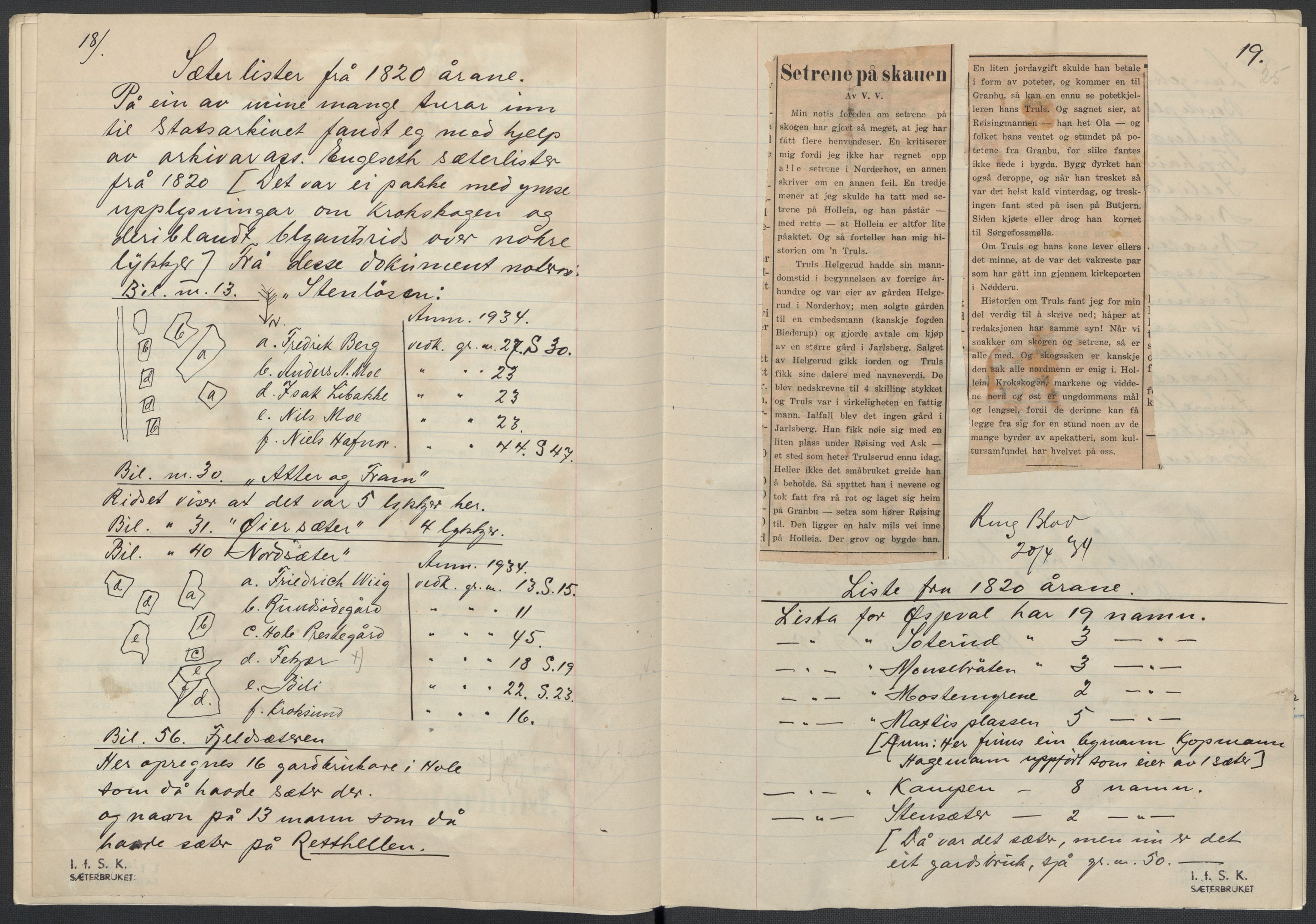 Instituttet for sammenlignende kulturforskning, AV/RA-PA-0424/F/Fc/L0005/0003: Eske B5: / Buskerud (perm XII), 1934-1935, s. 25