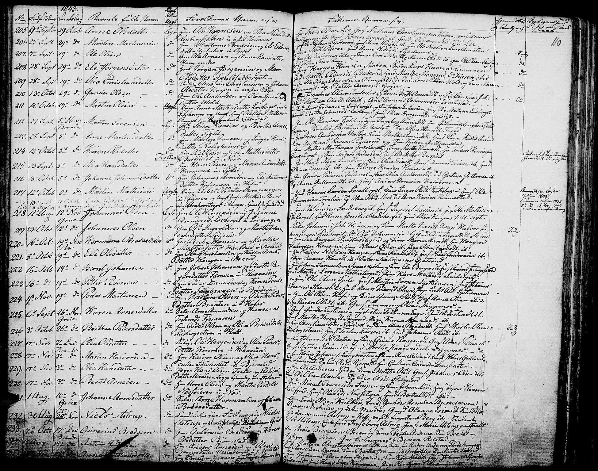 Grue prestekontor, AV/SAH-PREST-036/H/Ha/Haa/L0007: Ministerialbok nr. 7, 1830-1847, s. 110