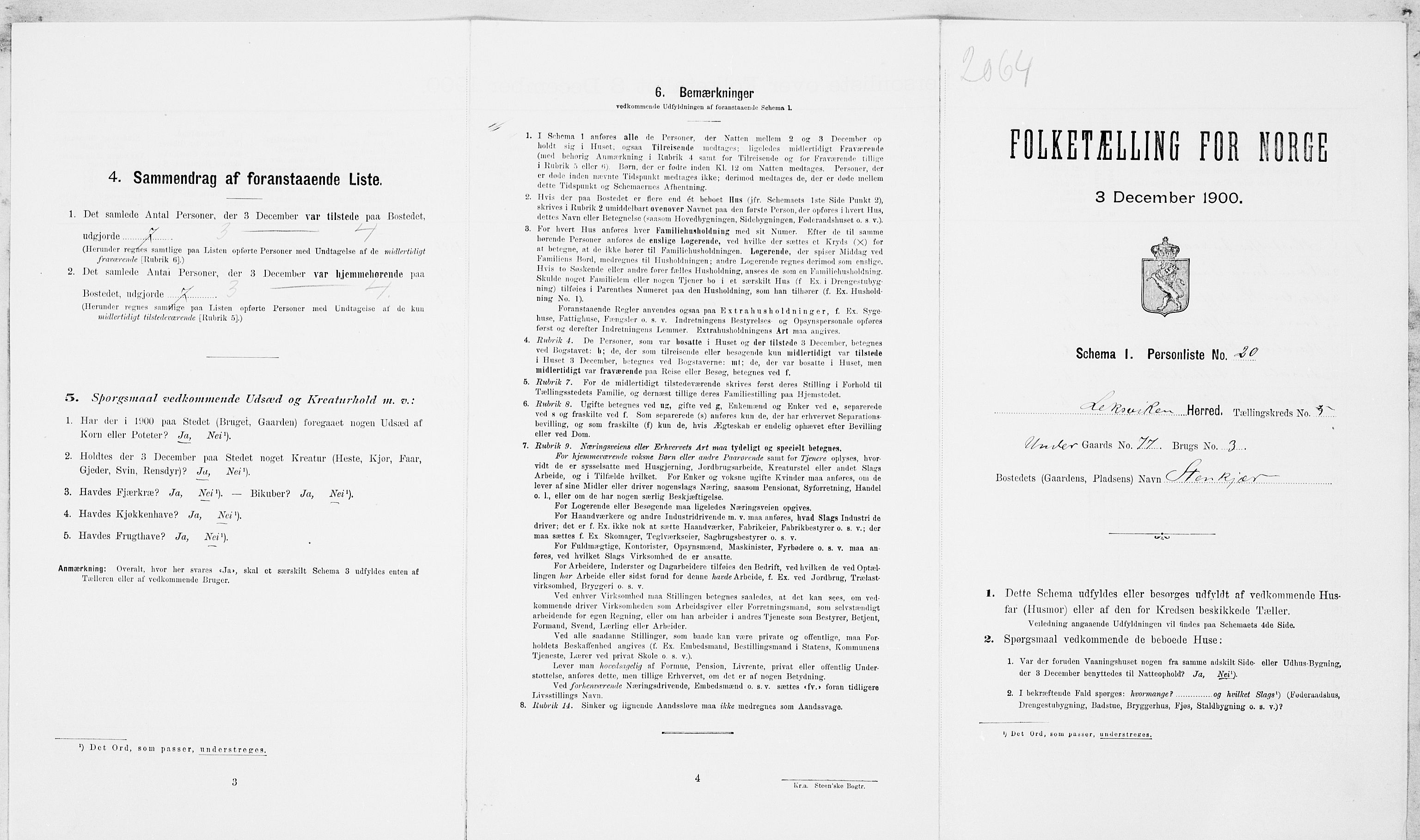 SAT, Folketelling 1900 for 1718 Leksvik herred, 1900, s. 691