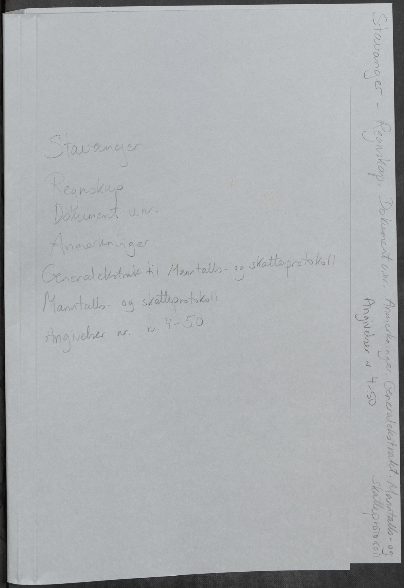 Rentekammeret inntil 1814, Reviderte regnskaper, Mindre regnskaper, RA/EA-4068/Rf/Rfe/L0045: Stavanger, Stjørdal og Verdal fogderi, 1789, s. 2
