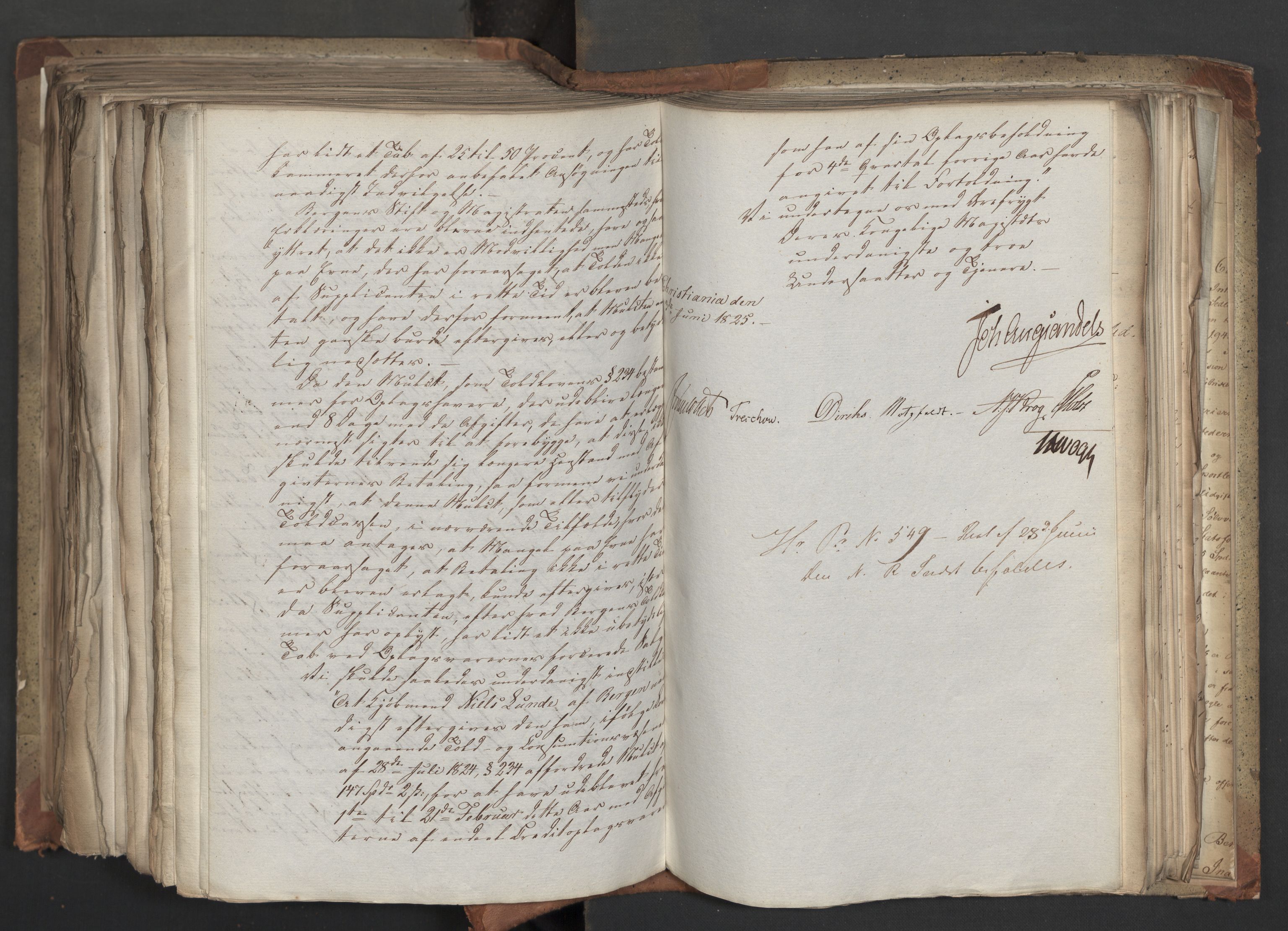Statsrådsavdelingen i Stockholm, AV/RA-S-1003/D/Da/L0042: Regjeringsinnstillinger nr. 2467-2705, 1825, s. 503