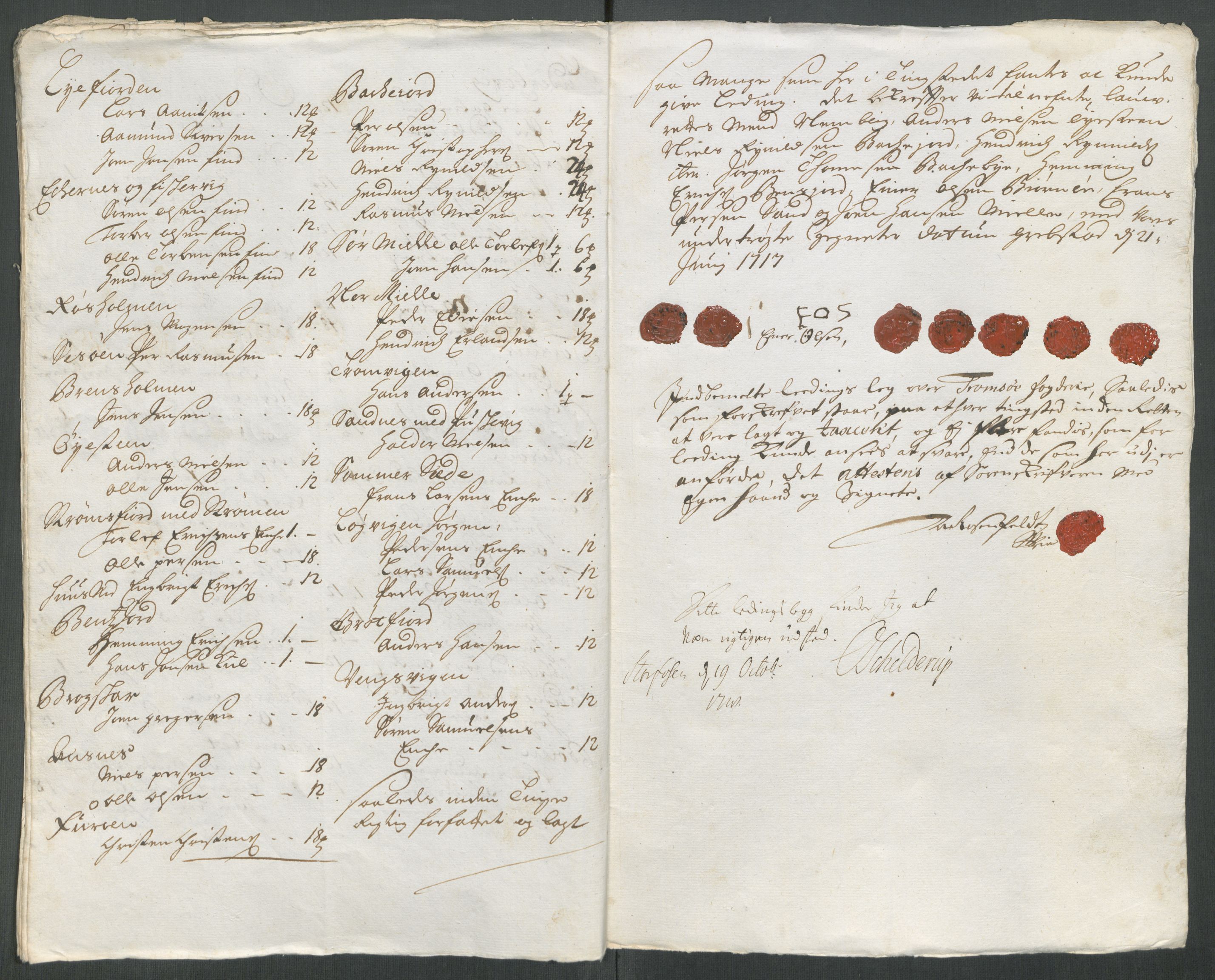 Rentekammeret inntil 1814, Reviderte regnskaper, Fogderegnskap, AV/RA-EA-4092/R68/L4763: Fogderegnskap Senja og Troms, 1717, s. 206