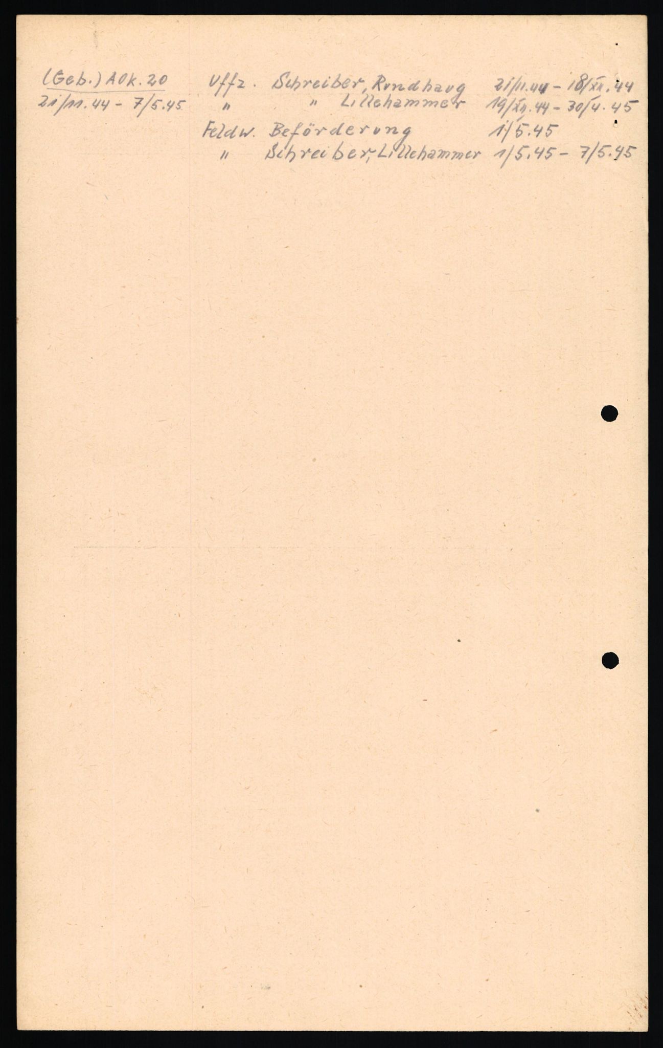 Forsvaret, Forsvarets overkommando II, AV/RA-RAFA-3915/D/Db/L0035: CI Questionaires. Tyske okkupasjonsstyrker i Norge. Tyskere., 1945-1946, s. 477