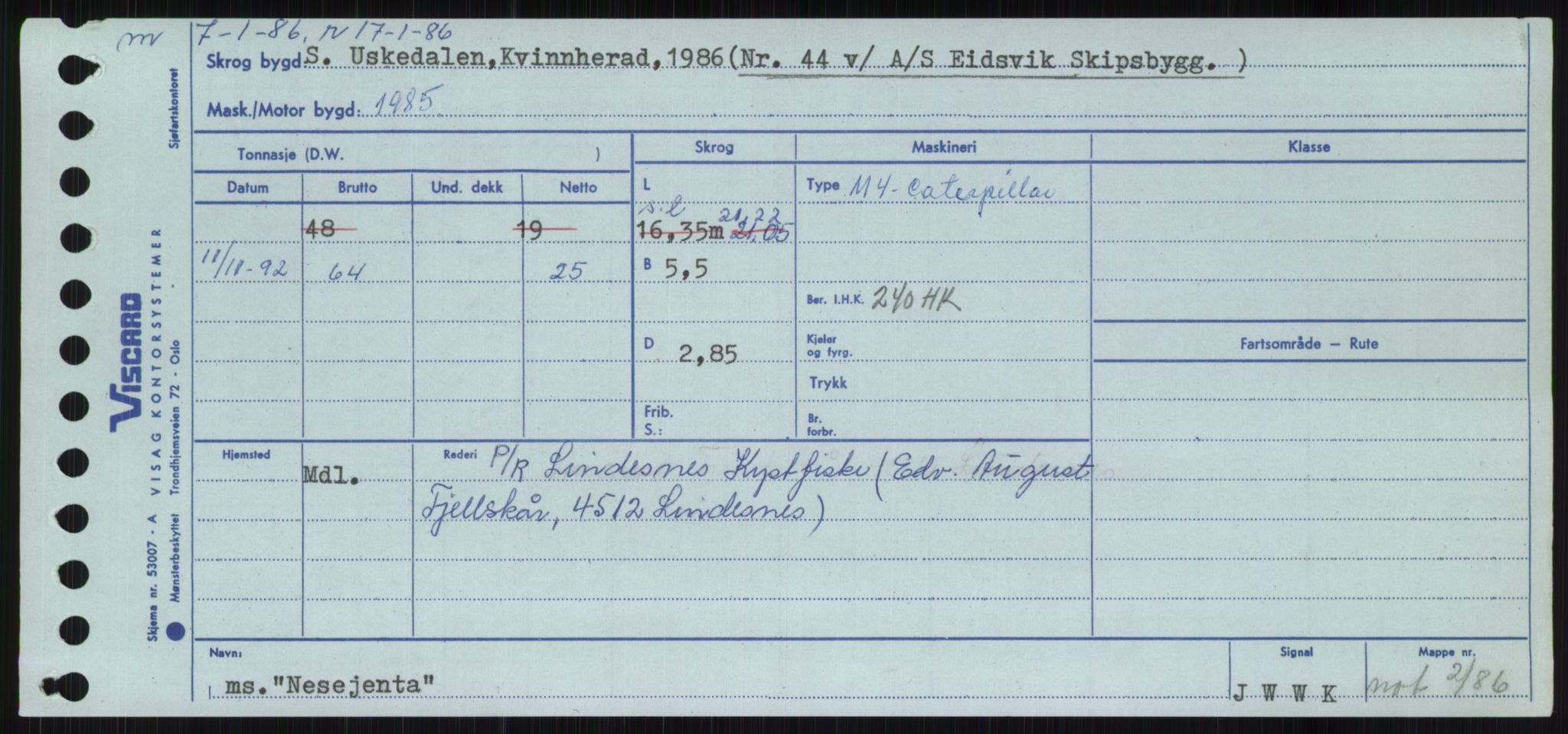 Sjøfartsdirektoratet med forløpere, Skipsmålingen, AV/RA-S-1627/H/Ha/L0004/0001: Fartøy, Mas-R / Fartøy, Mas-Odd, s. 471