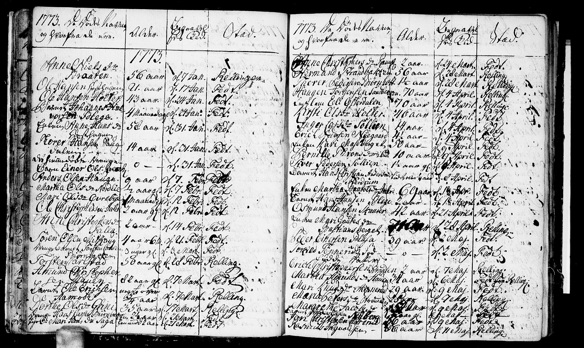 Fet prestekontor Kirkebøker, AV/SAO-A-10370a/F/Fa/L0006: Ministerialbok nr. I 6, 1764-1814