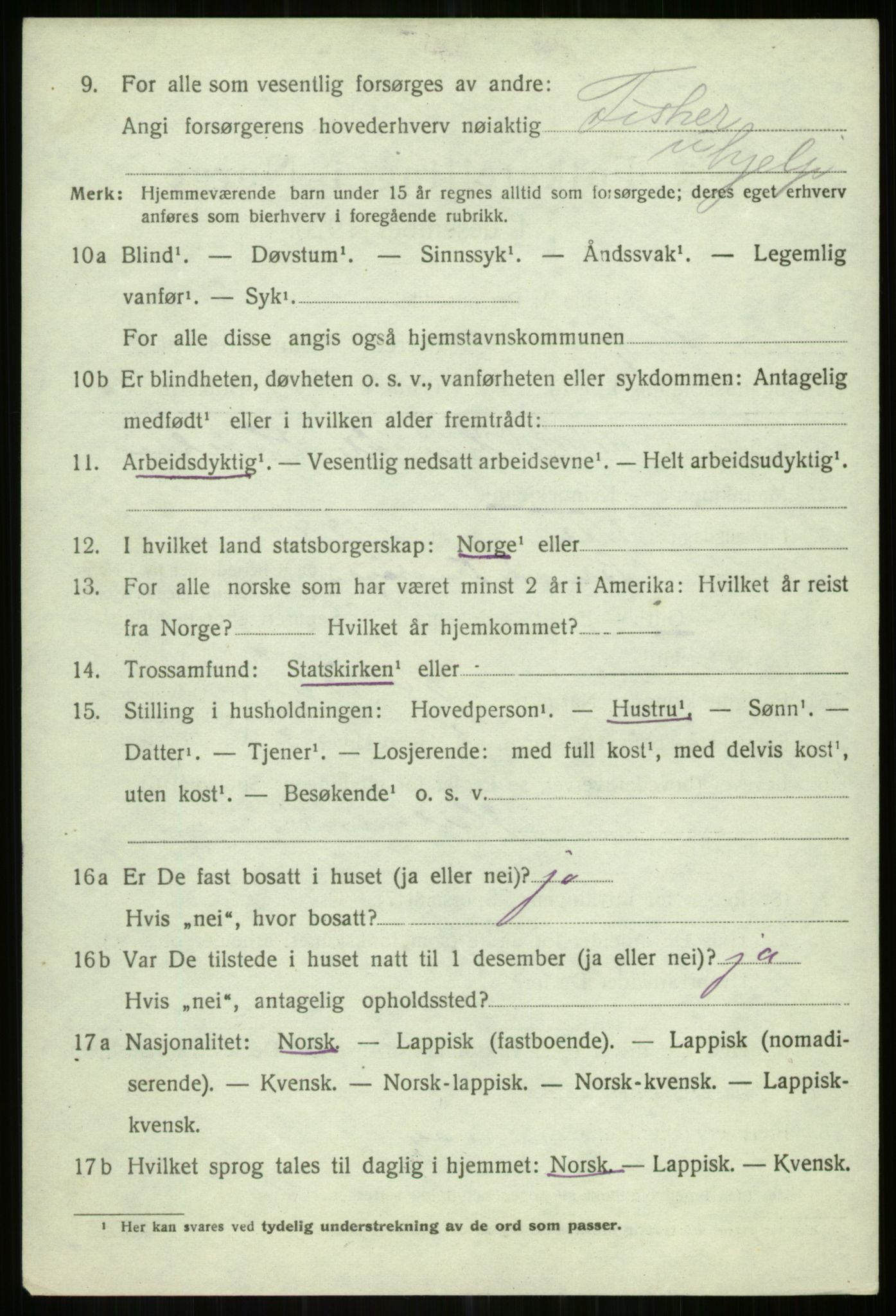 SATØ, Folketelling 1920 for 1935 Helgøy herred, 1920, s. 1620