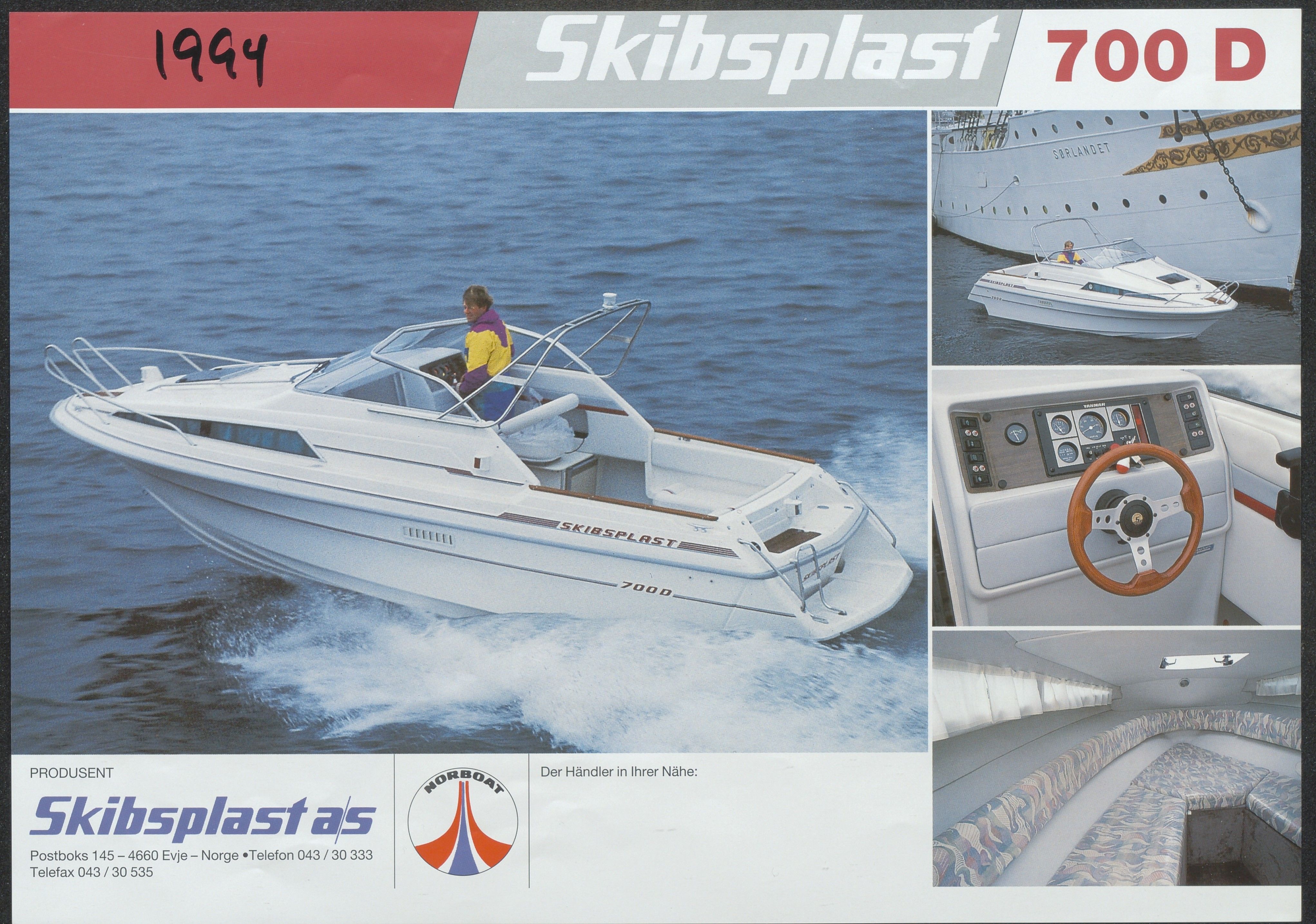 Skibsplast, AAKS/PA-2968/01/X/X01/L0002/0019: Brosjyrer / Skibsplast 700 D (1993-2000), 1993-2000